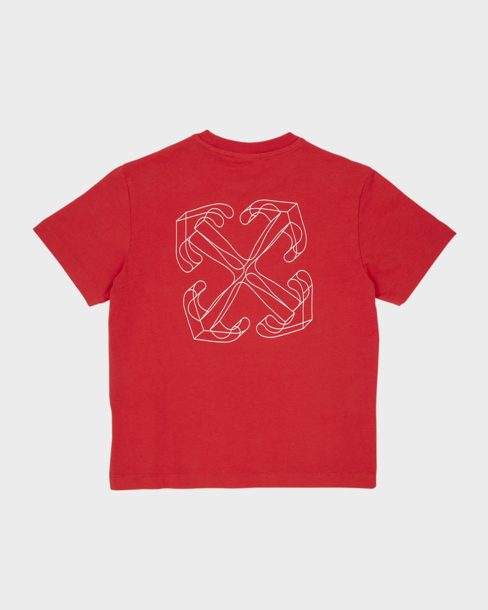 Off White Boy s Logo Print Arrow Graphic T Shirt Size 4 12 Neiman Marcus
