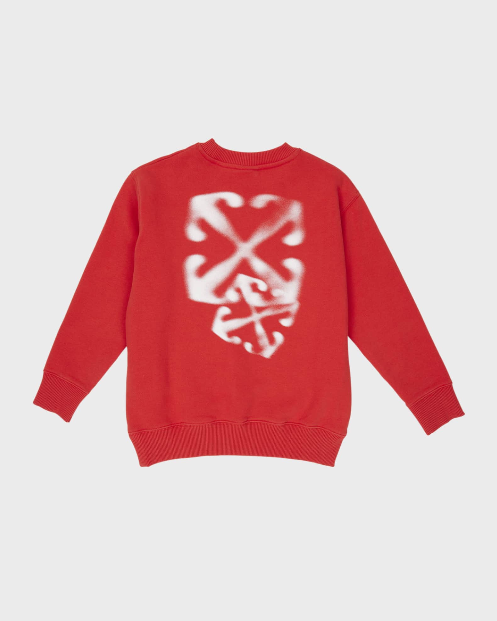 Red off white sweatshirt top