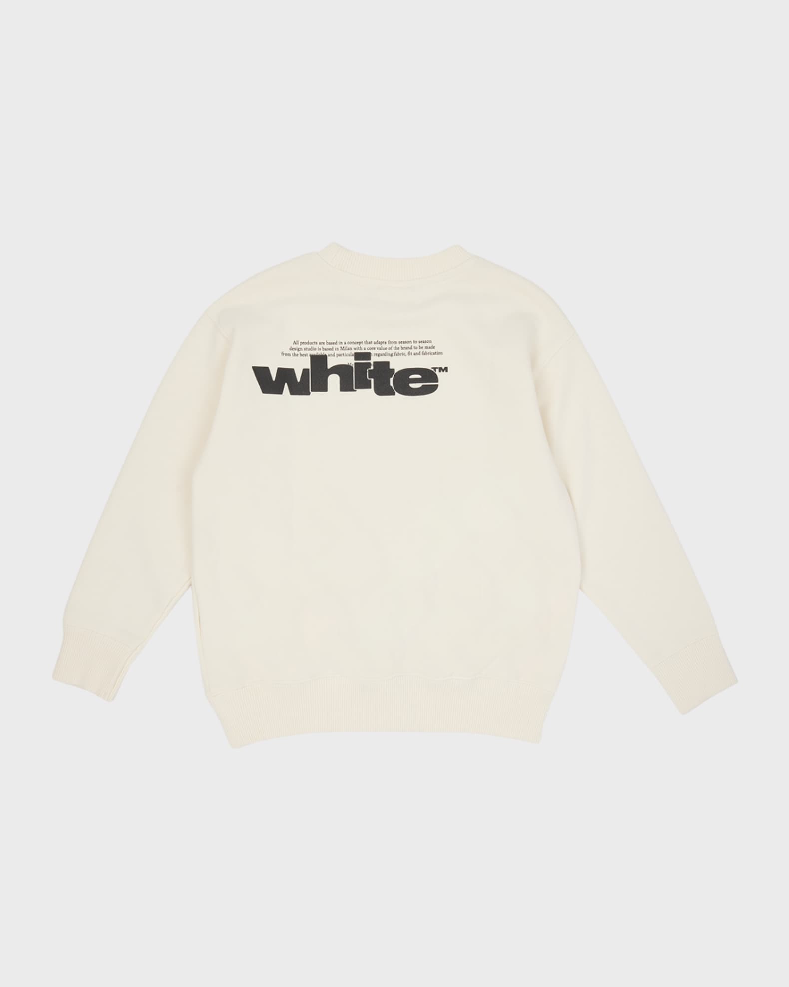 Off White Boy s Graphic Logo Print Sweatshirt Size 4 12 Neiman Marcus