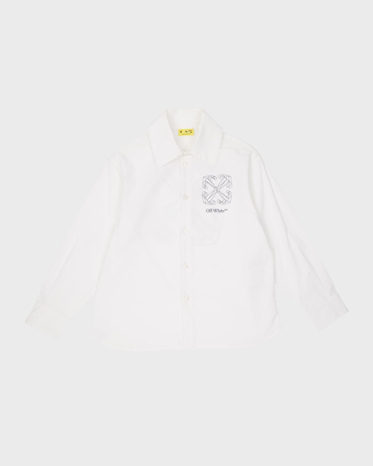 Boy's 3D Logo-Print Arrow Graphic Button Down Shirt 0