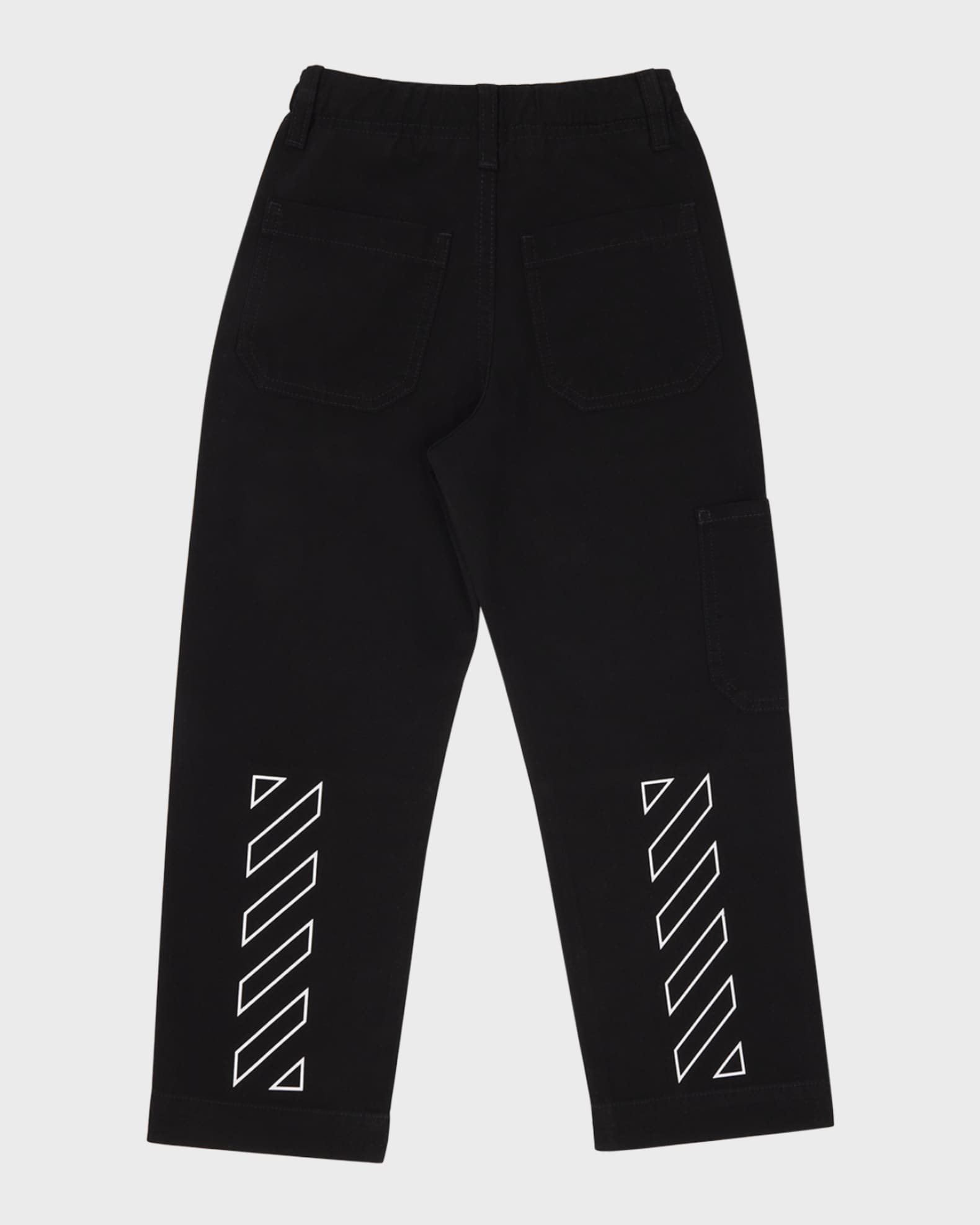 Boy's Logo Stamped Denim Pants 1