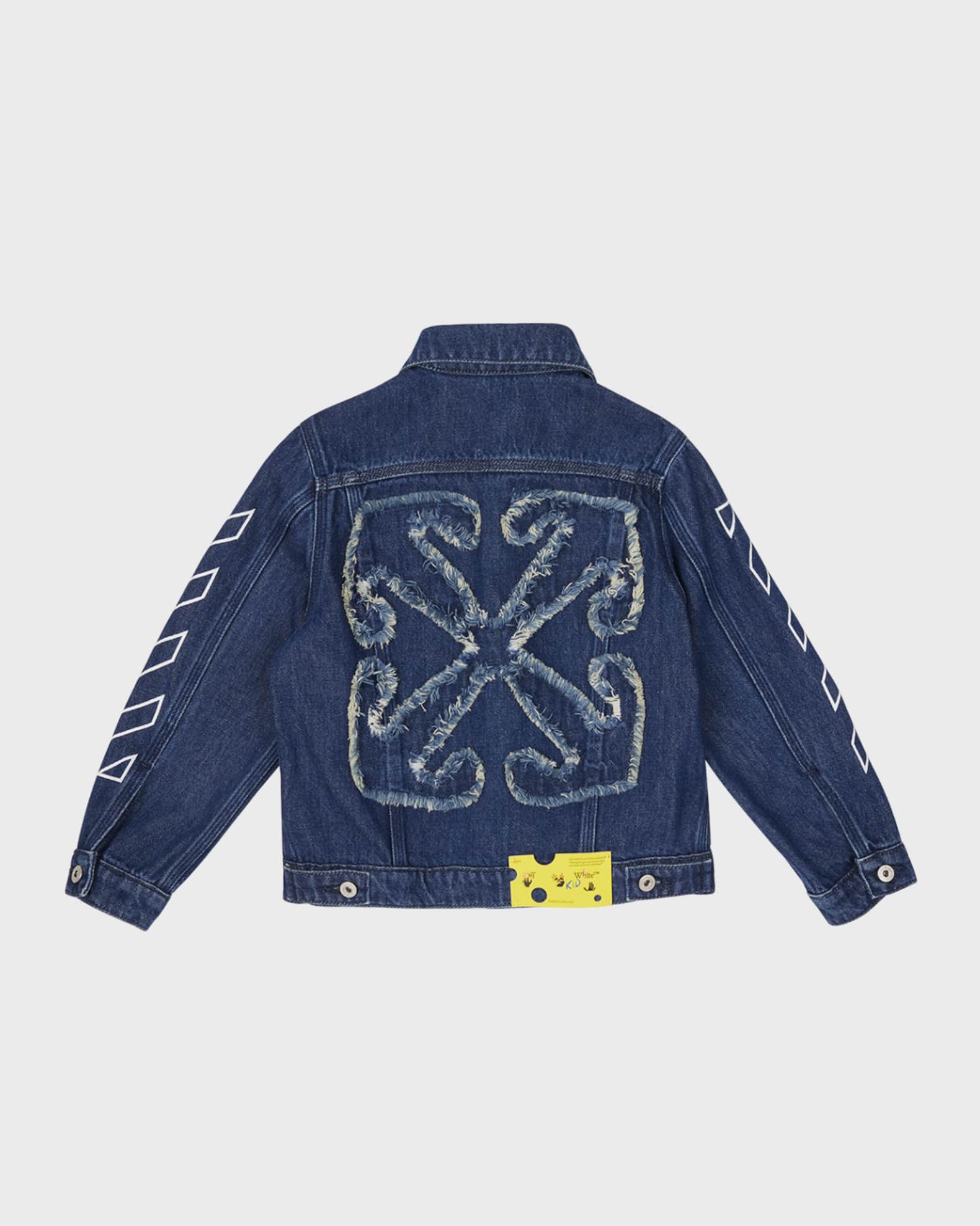 Off white denim jacket sizing outlet