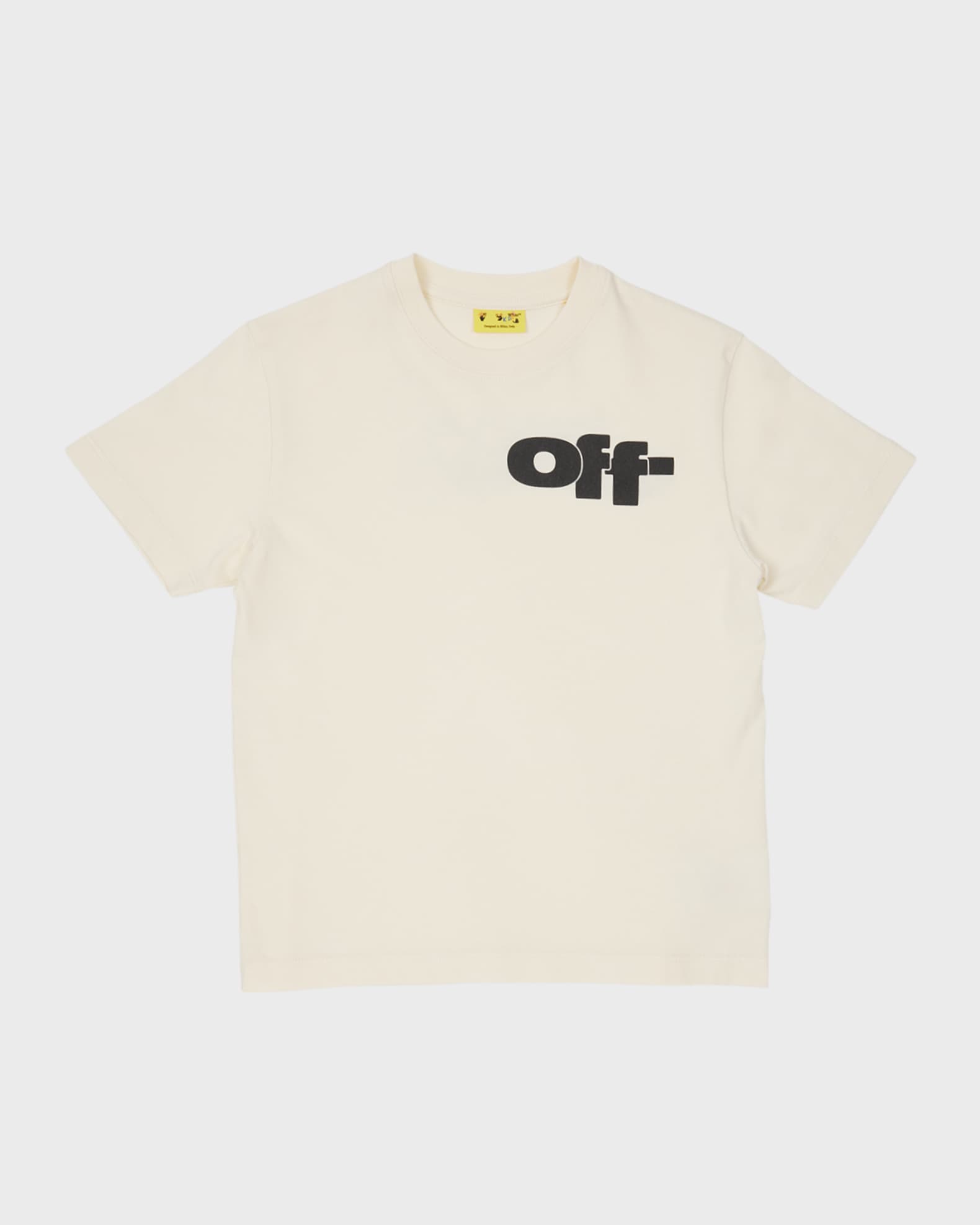 Off White Boy s Logo Print Graphic T Shirt Size 4 12 Neiman Marcus