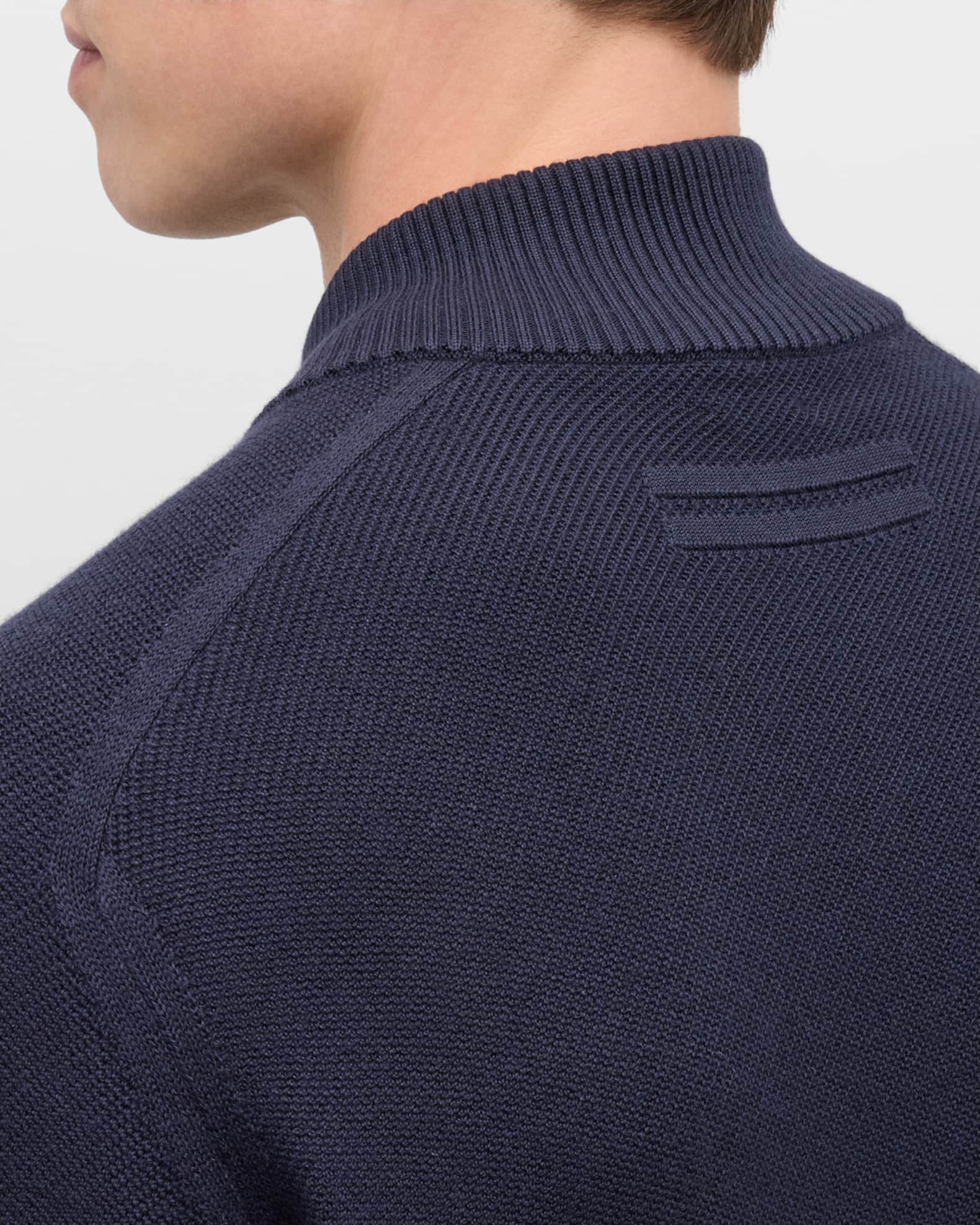 トップス VTG Zegna Melange Cashmere T Neck Jumper Grey Mélange Oasi Cashmere Crewneck SS25 22884976 | Zegna US
