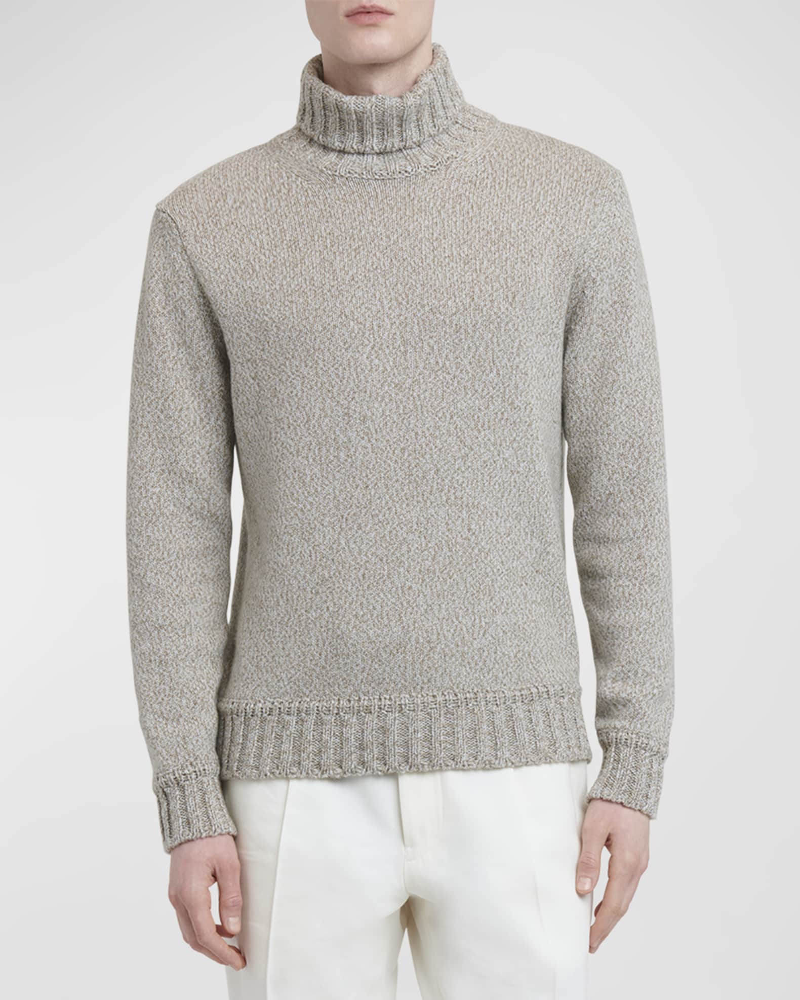 VTG Zegna Melange Cashmere T Neck Jumper | eBay