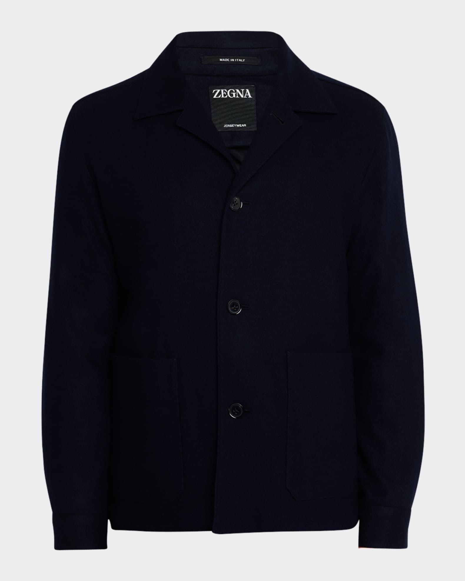 ZEGNA Men's Alpe Solid Jersey Chore Jacket | Neiman Marcus