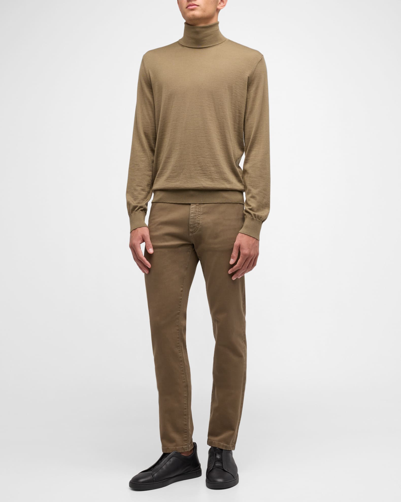 Men's Cashseta Turtleneck Sweater - Thumbnail 2