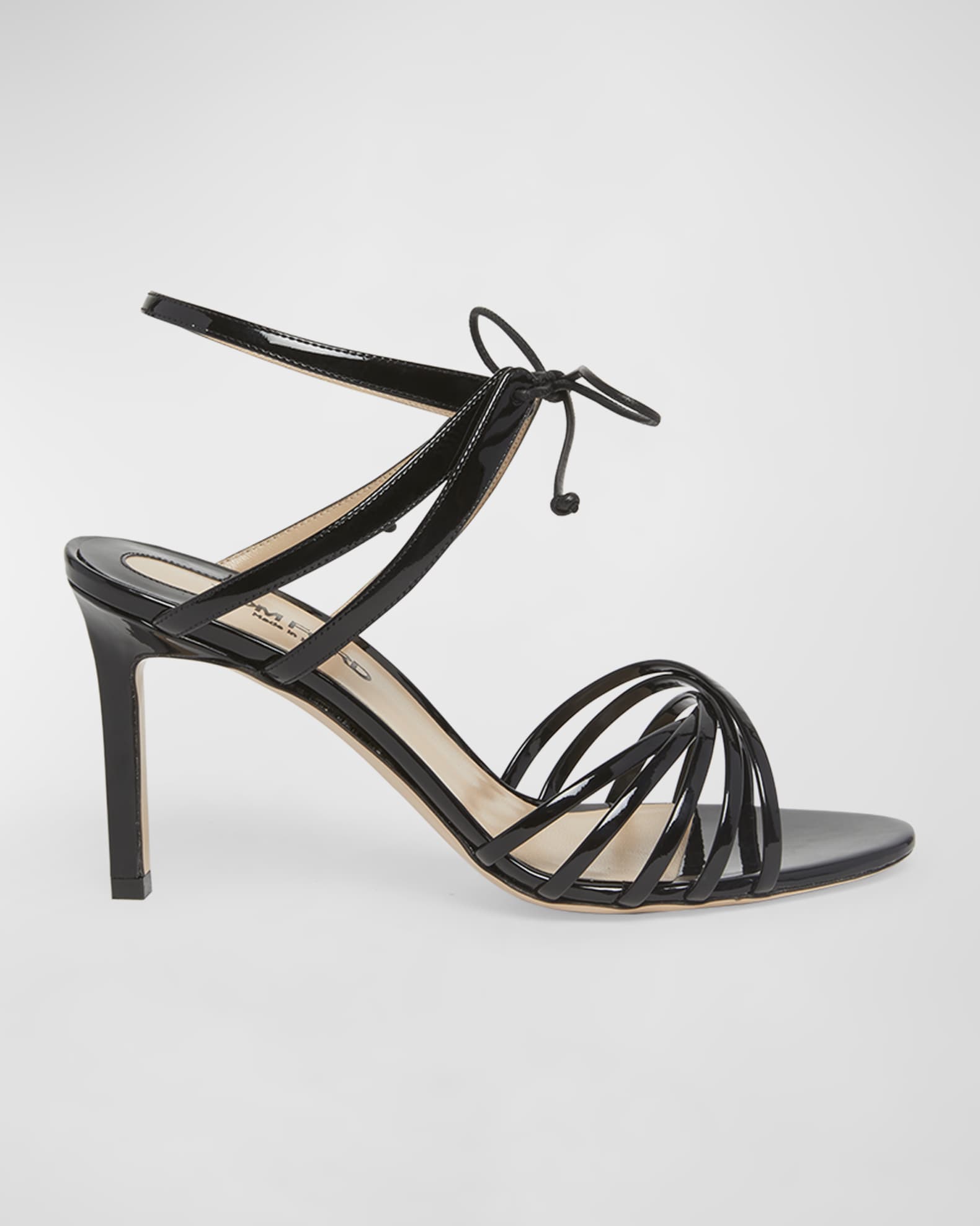 Tom Ford Black Patent Leather Angelica Heeled Sandals