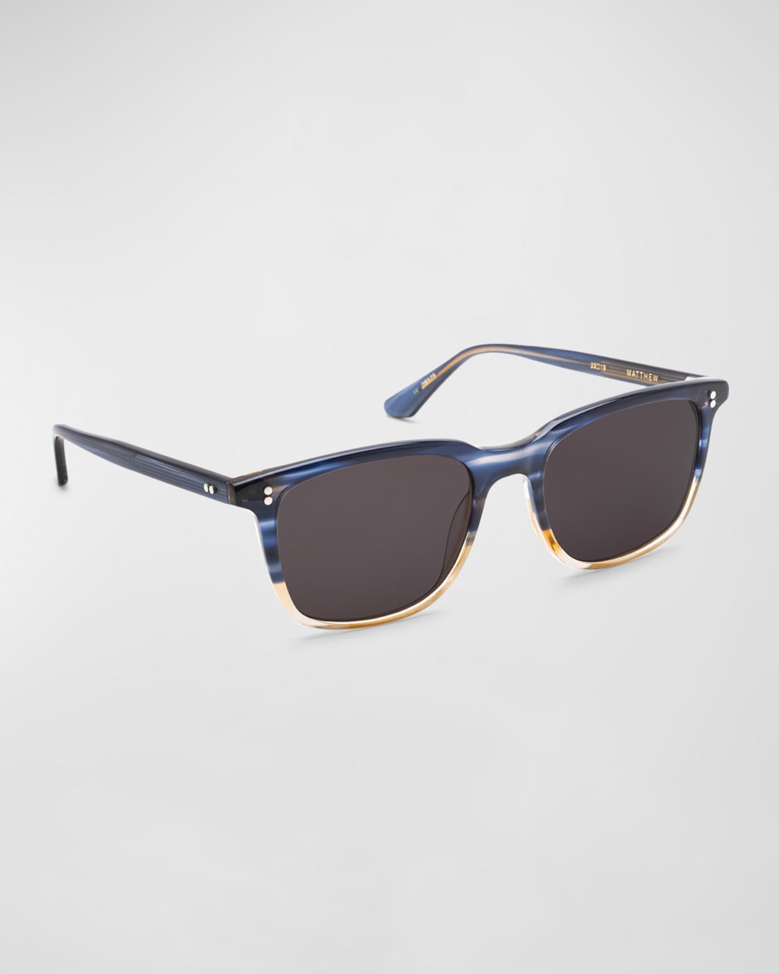 KREWE Men's Matthew Acetate Square Sunglasses | Neiman Marcus