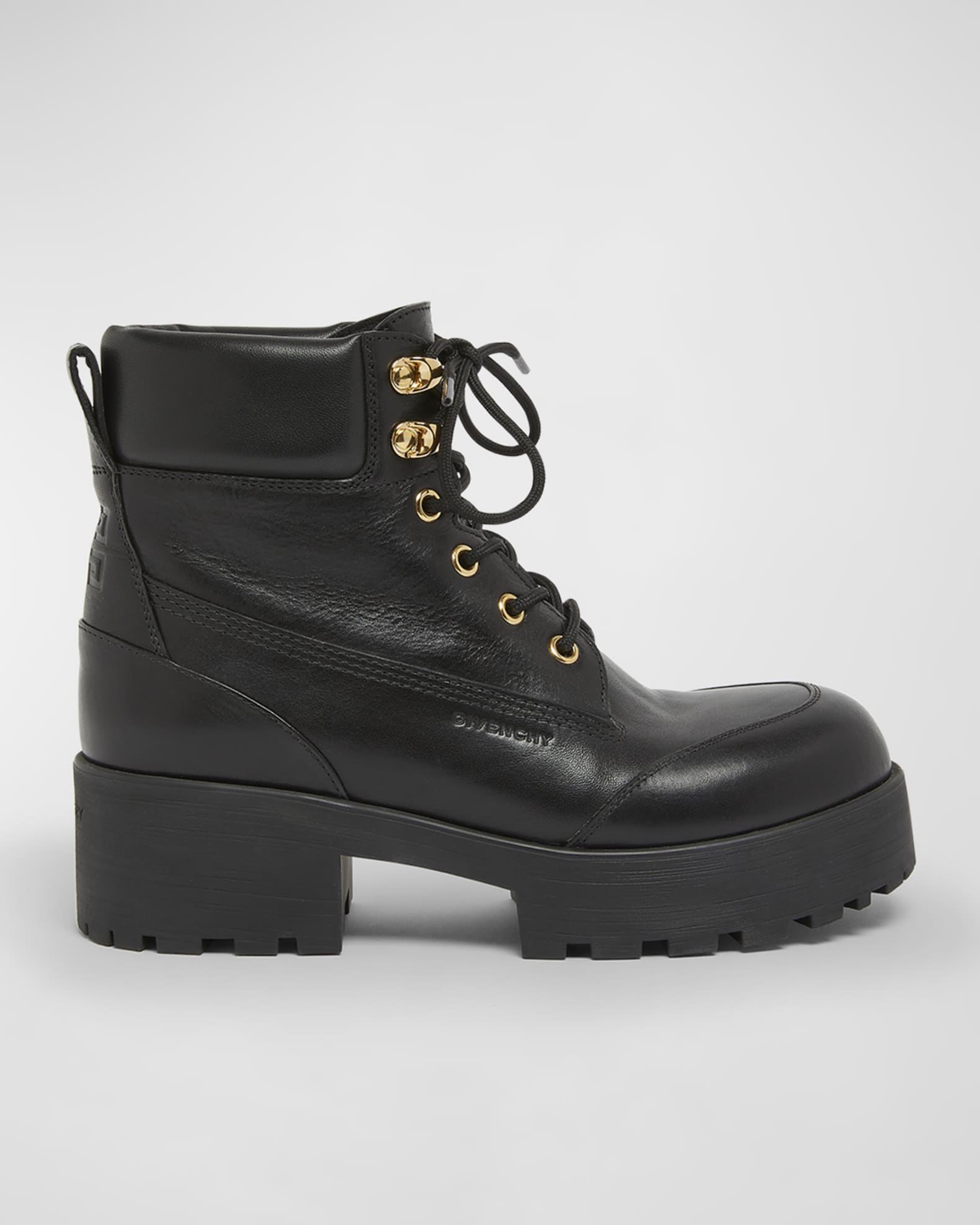 Trekker Leather Lace Up Hiker Boots