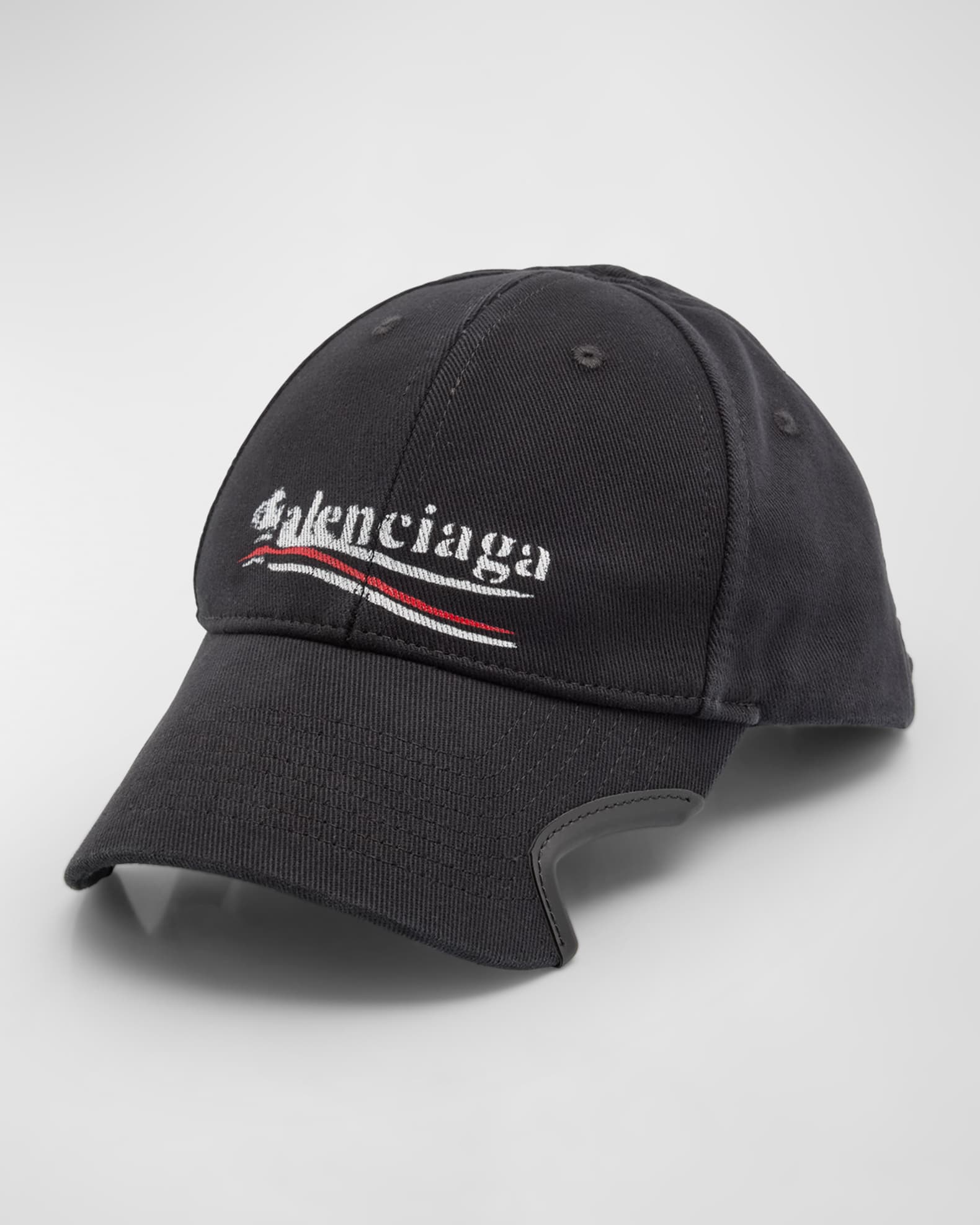 Balenciaga Logo Denim Baseball Hat Neiman Marcus