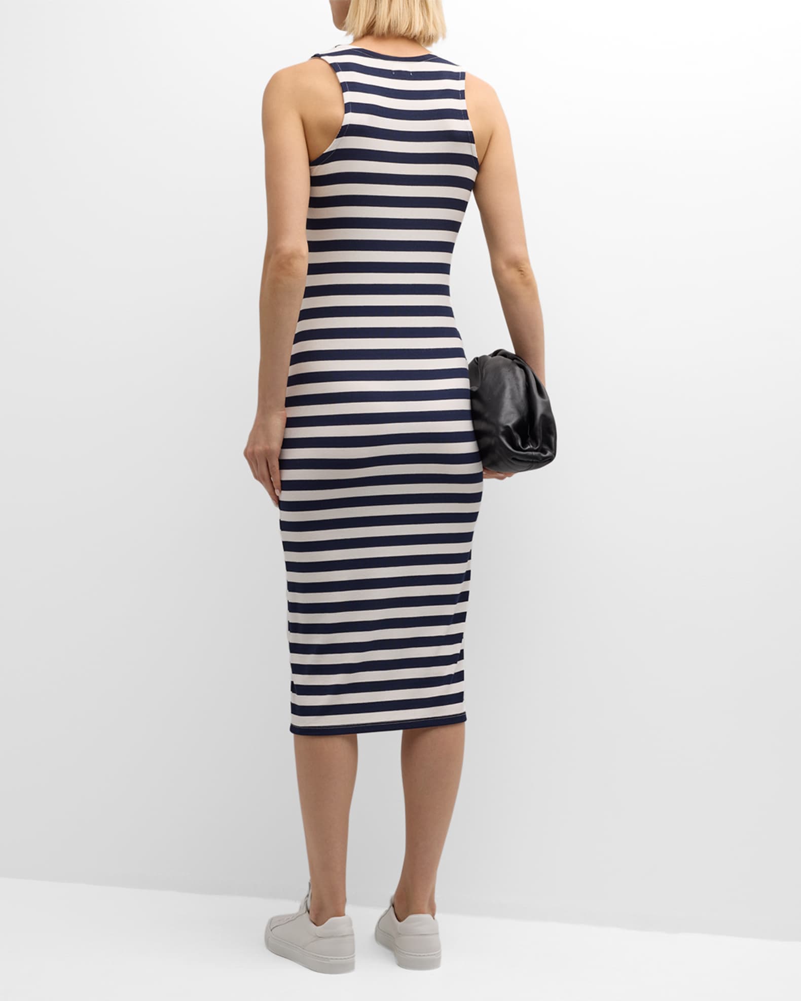 Nura Stripe Racerback Midi Dress