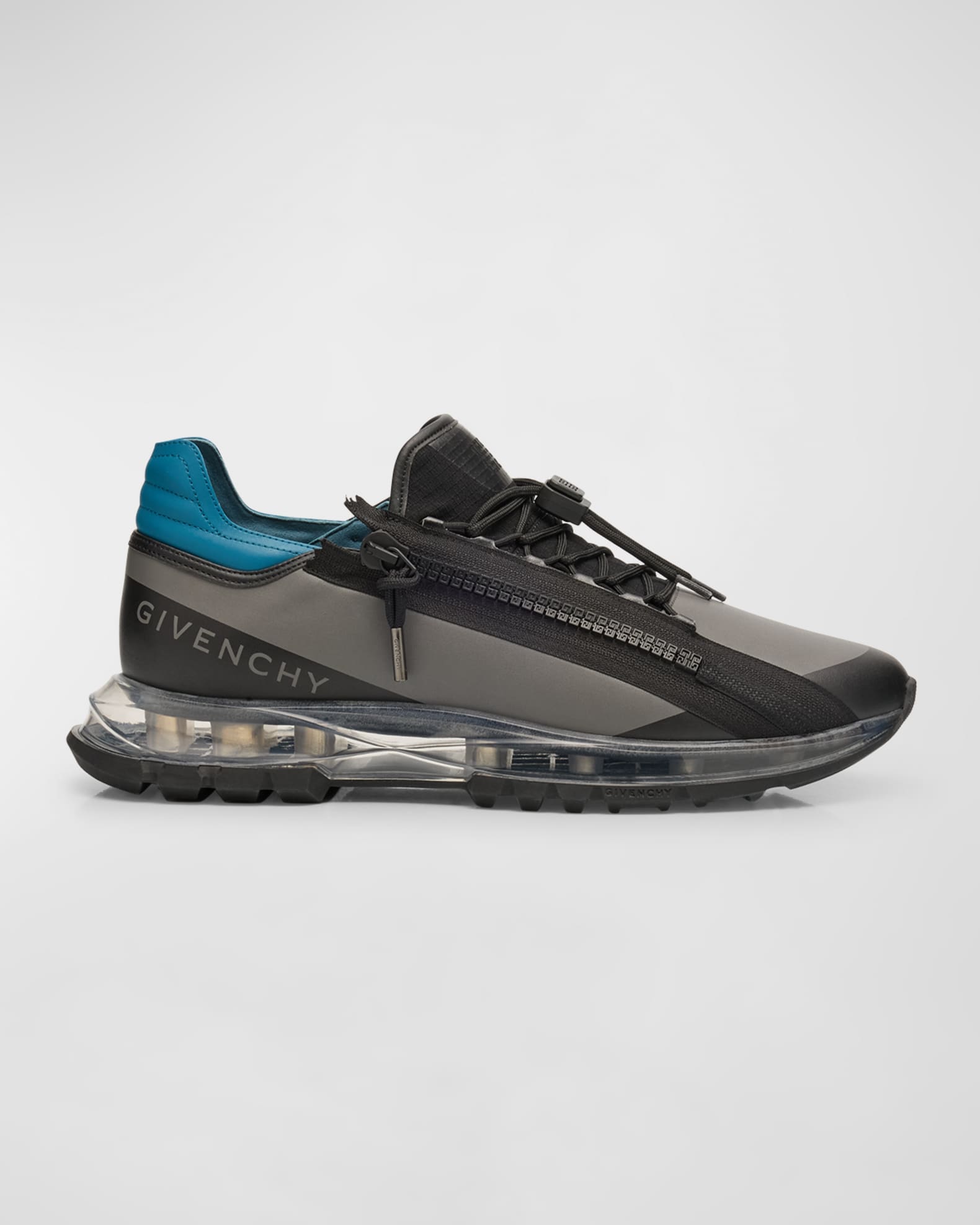Men's Spectre Leather Zip Runner Sneakers 0
