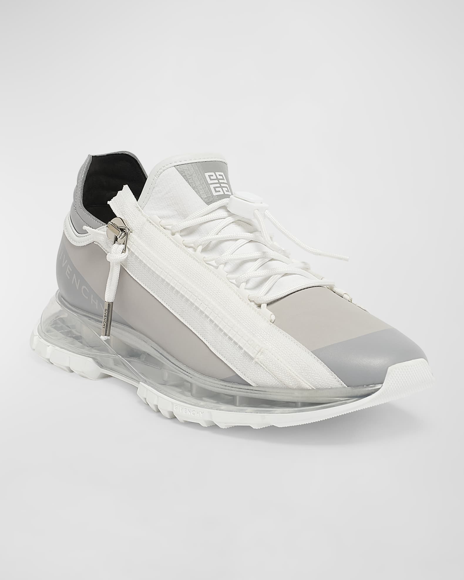 Men's Spectre Leather Zip Runner Sneakers 1