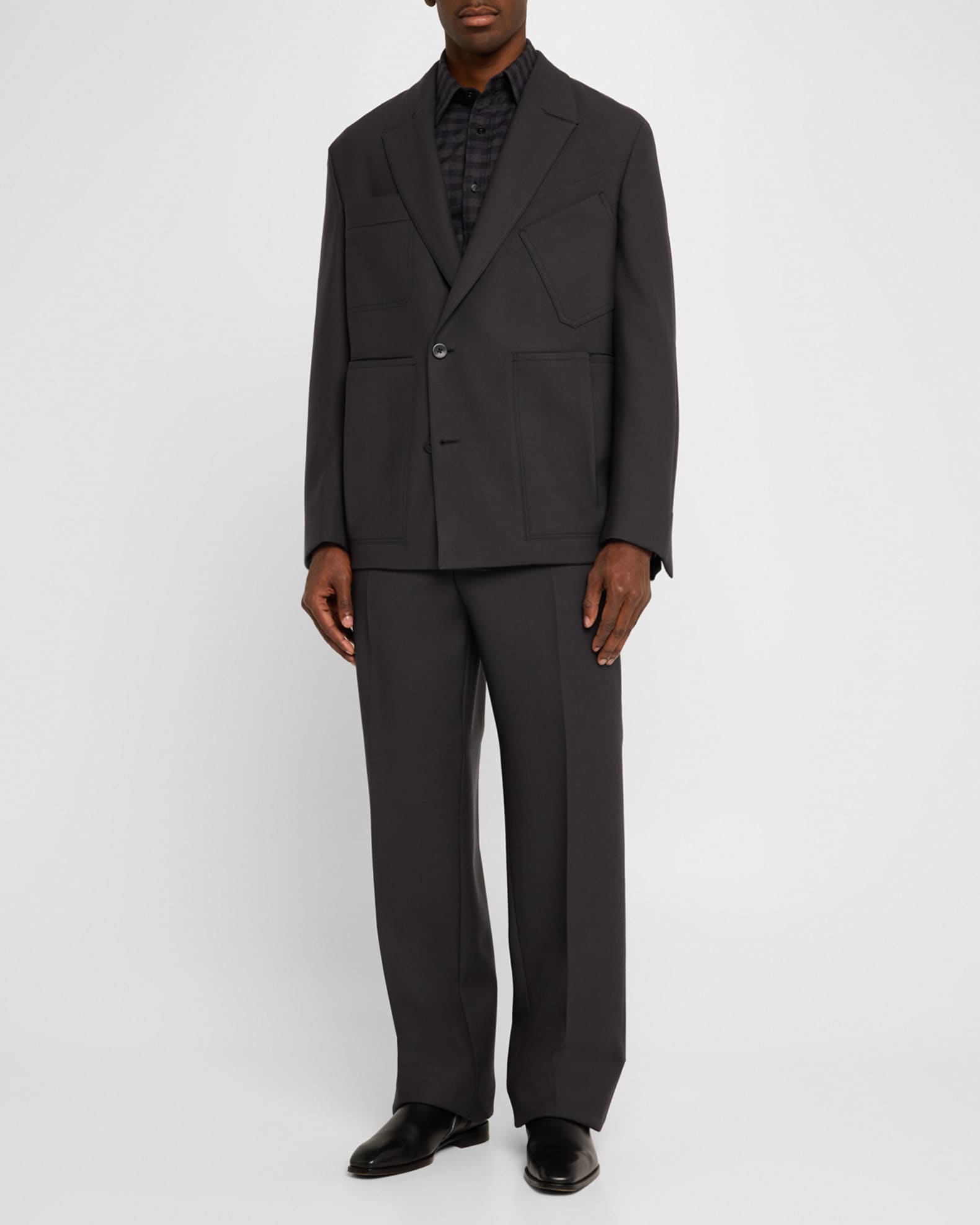 Men's Gardener Wool Single-Breasted Jacket 1