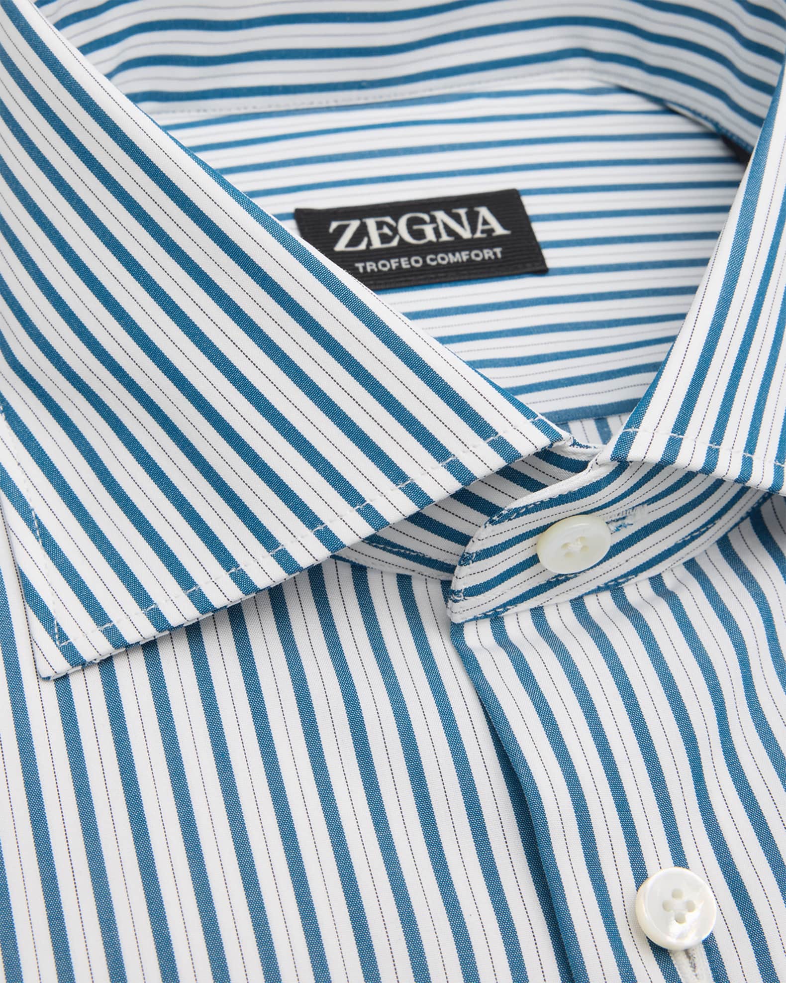 Men's Cotton Multi-Stripe Dress Shirt 1