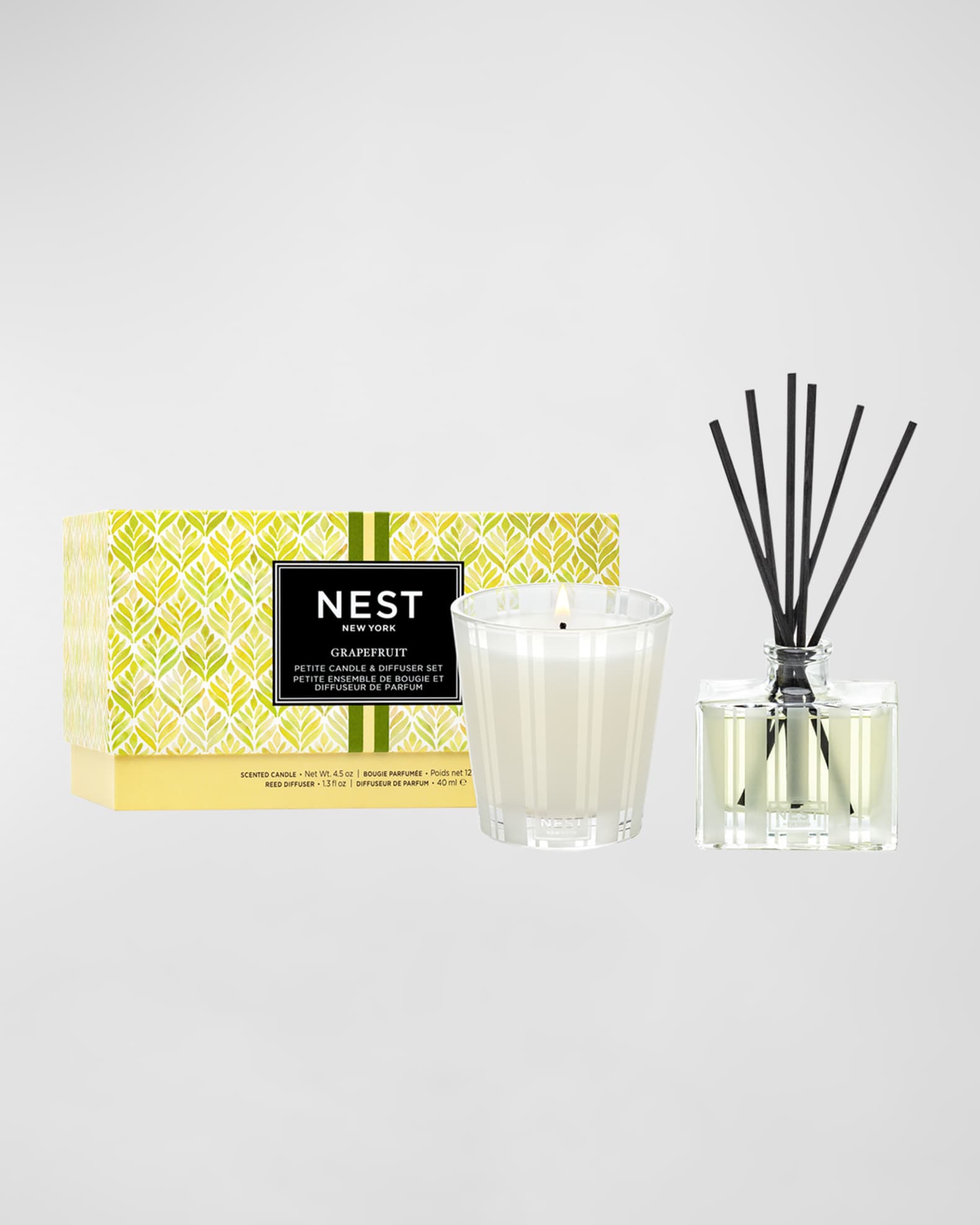 Grapefruit Petite Candle & Petite Reed Diffuser Set 1