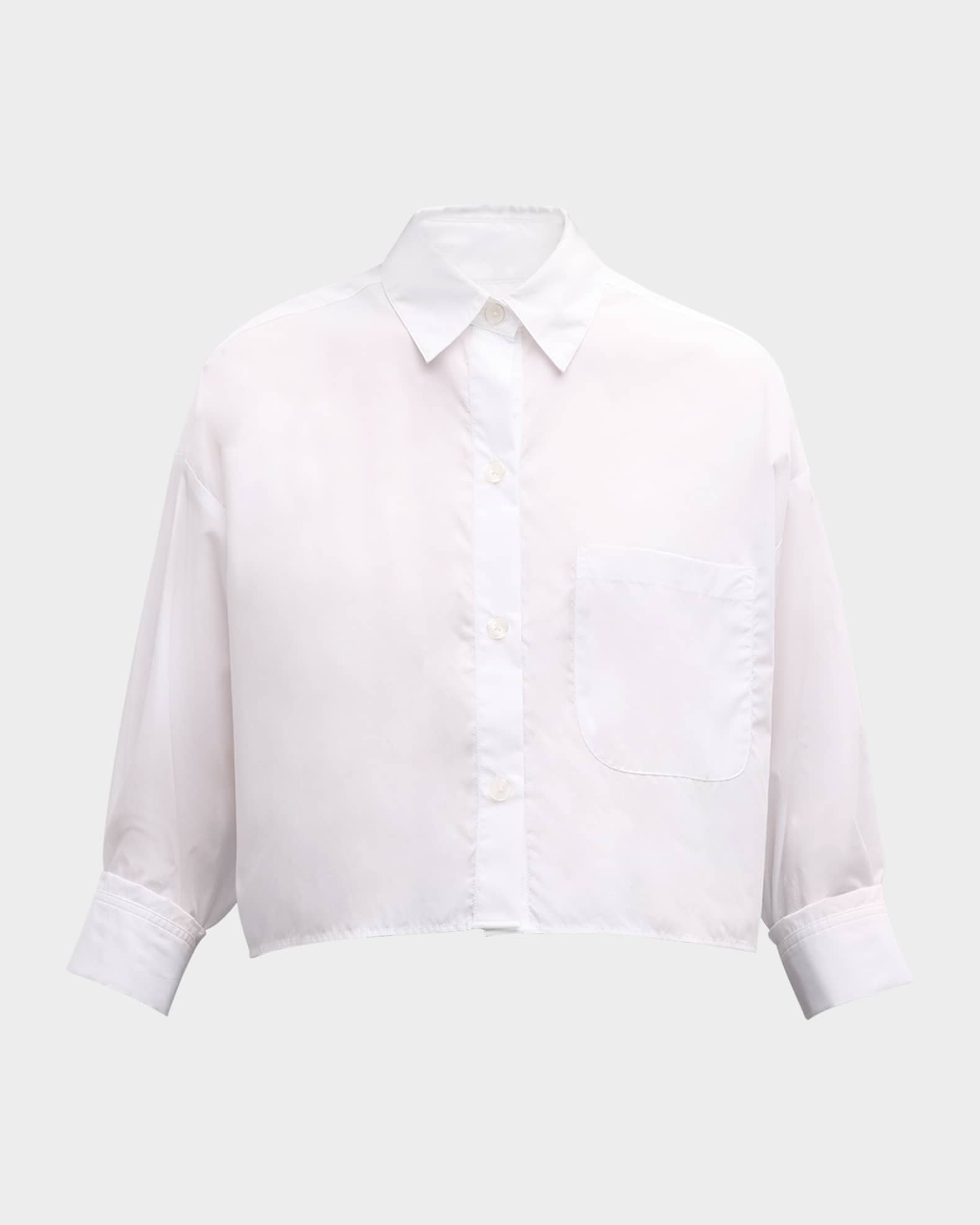 Soon To Be Ex Superfine Cotton Button-Front Shirt 0