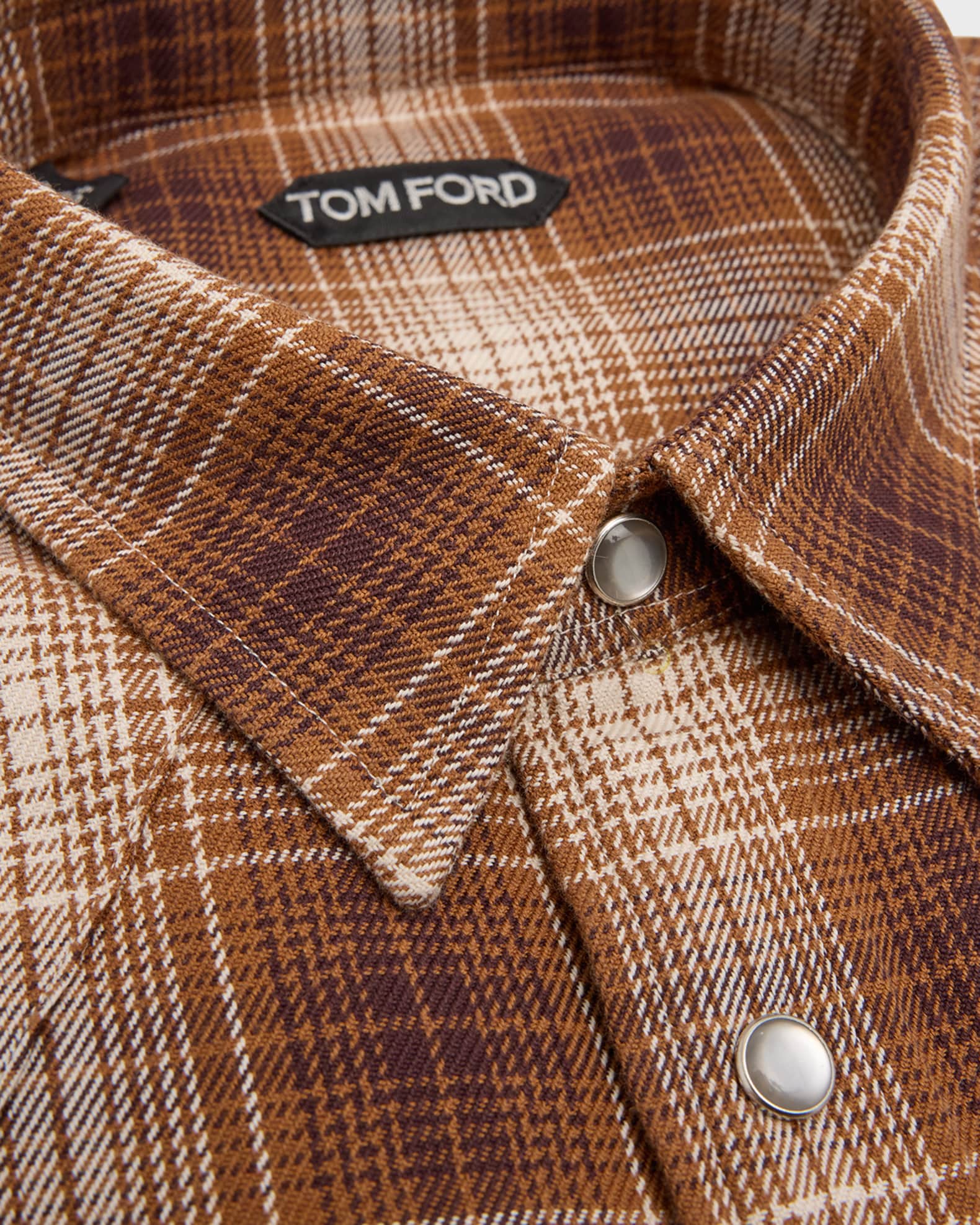 Men's Cotton Plaid Western Shirt 1