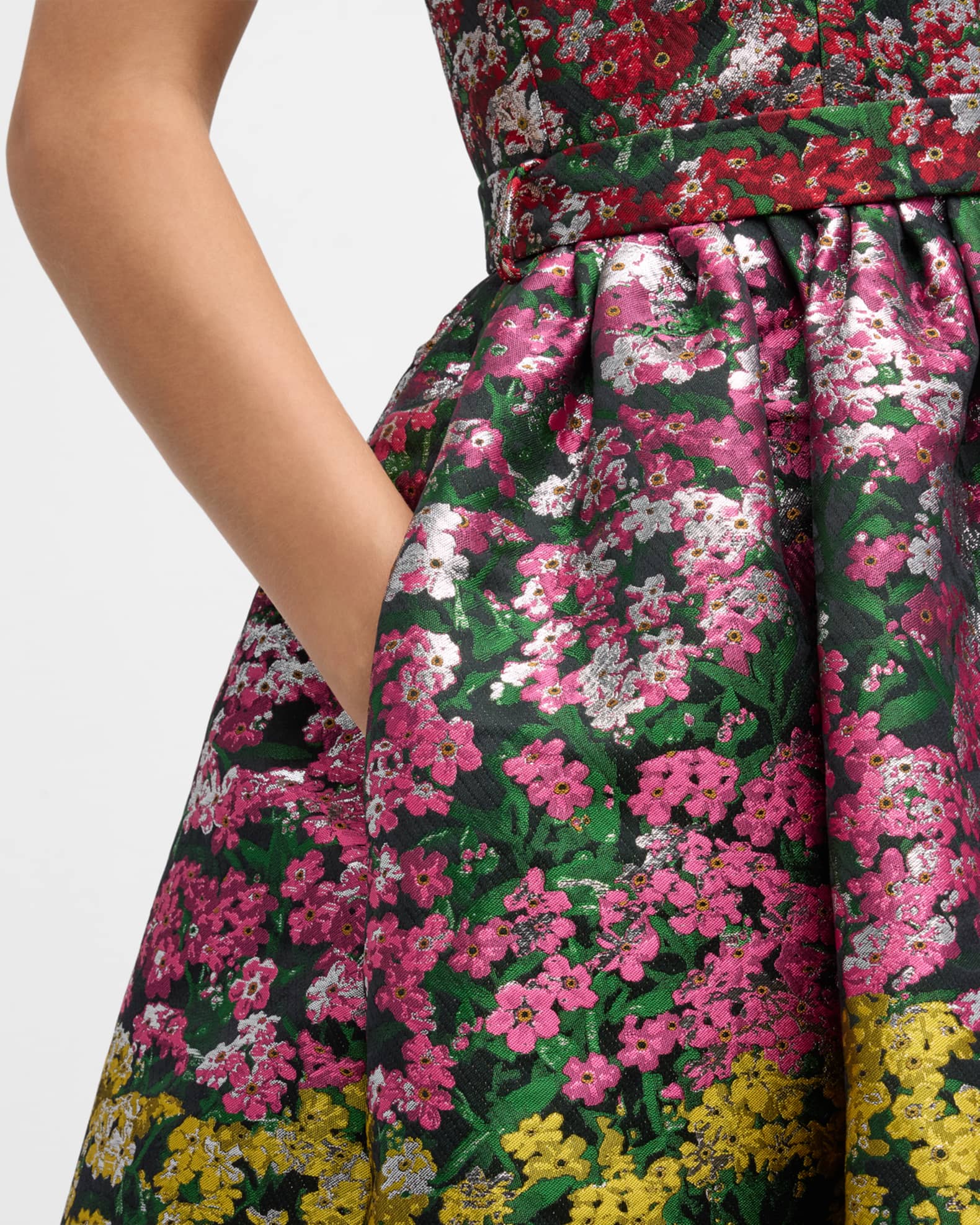 Iris Jacquard Midi Dress