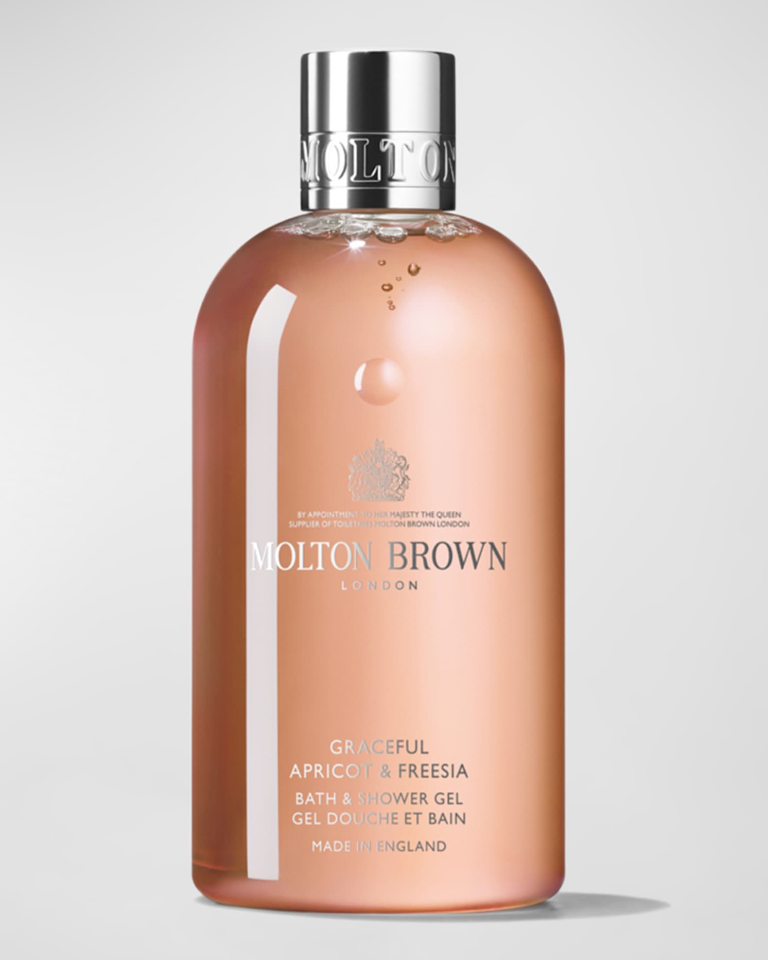 Molton Brown Graceful Apricot and Freesia Bath and Shower Gel, 10 oz.