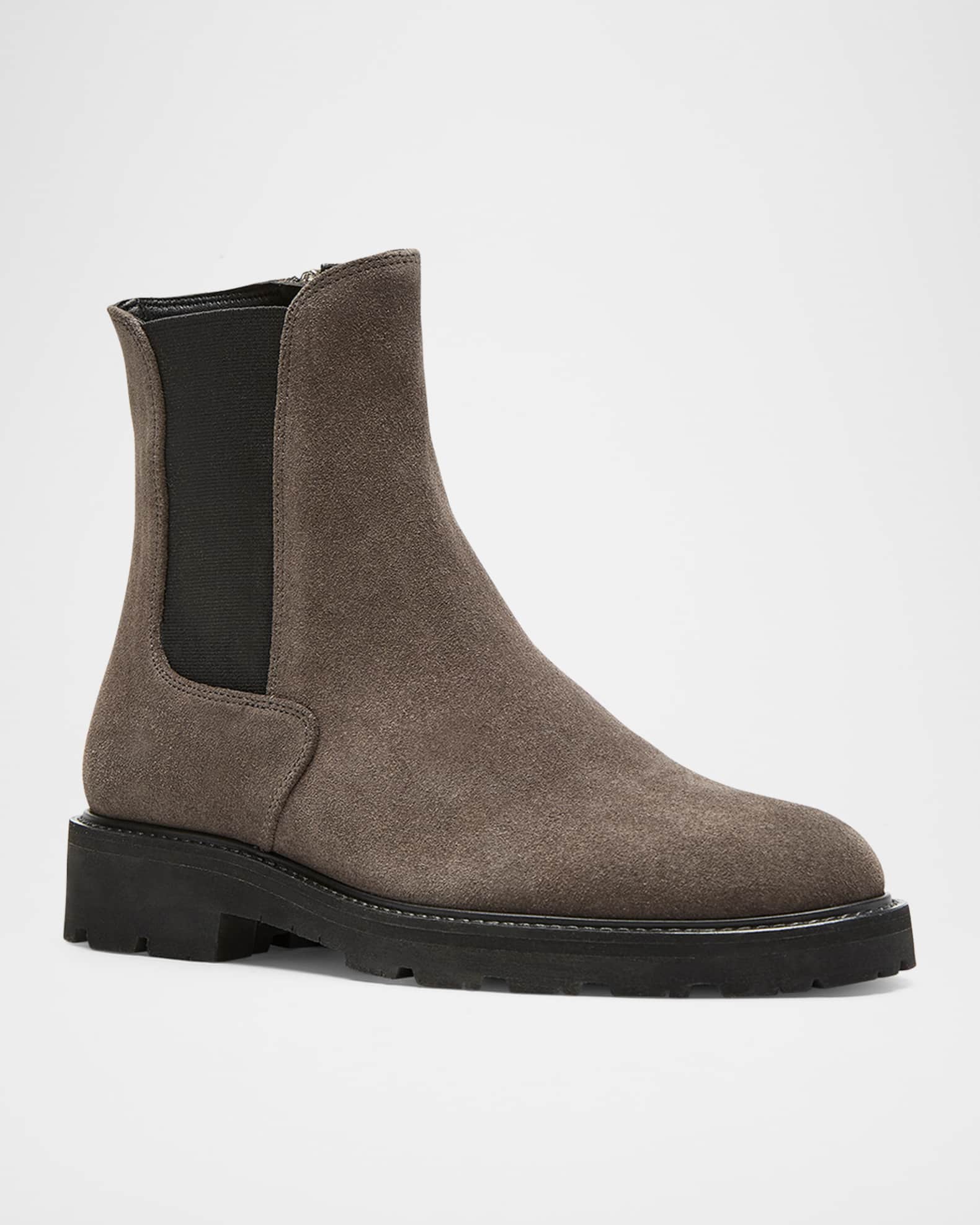Quinn Suede Chelsea Ankle Booties