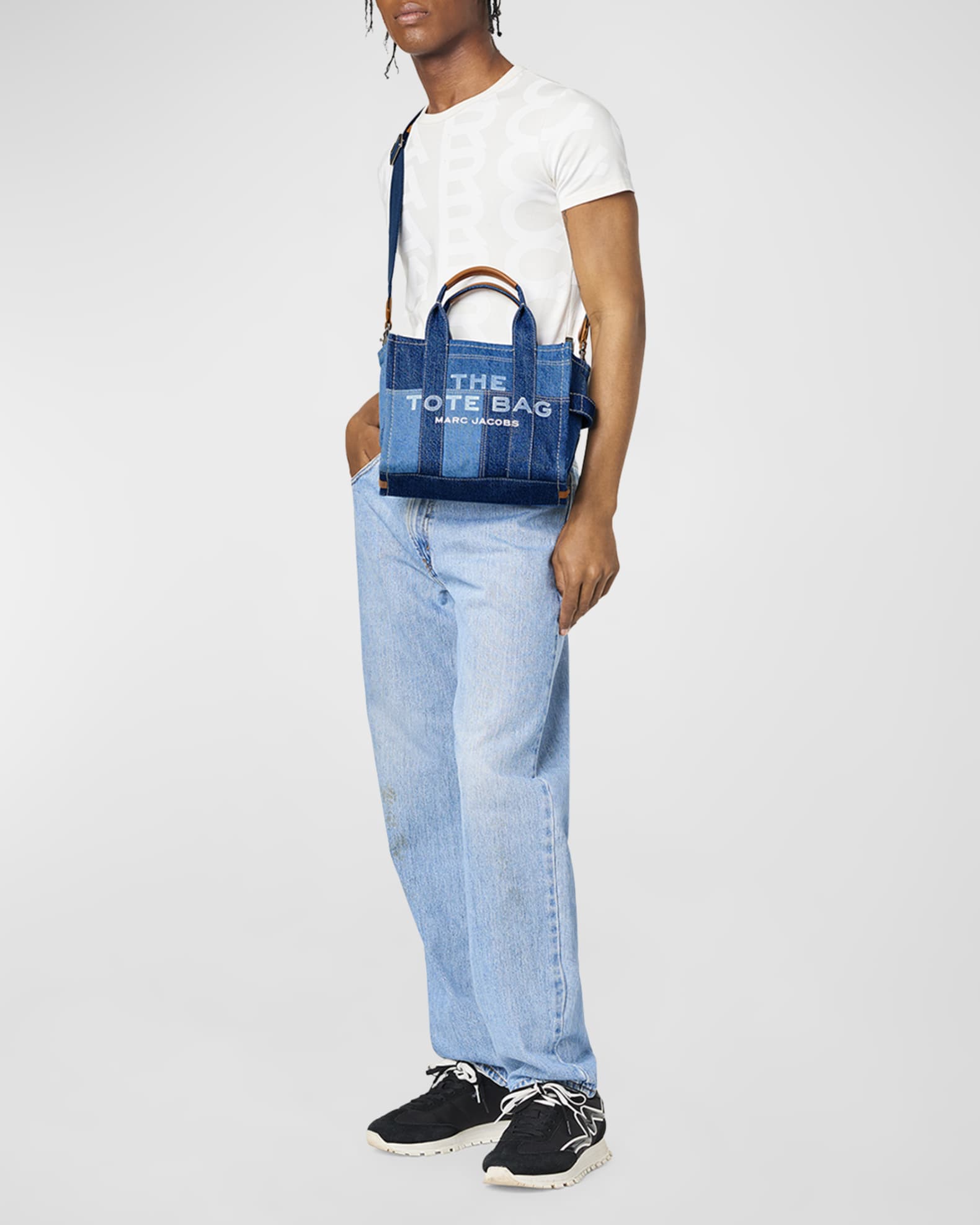 人気☆MARC JACOBS  THE TOTE LARGE デニム MARC JACOBSTHE TOTE BAGデニム