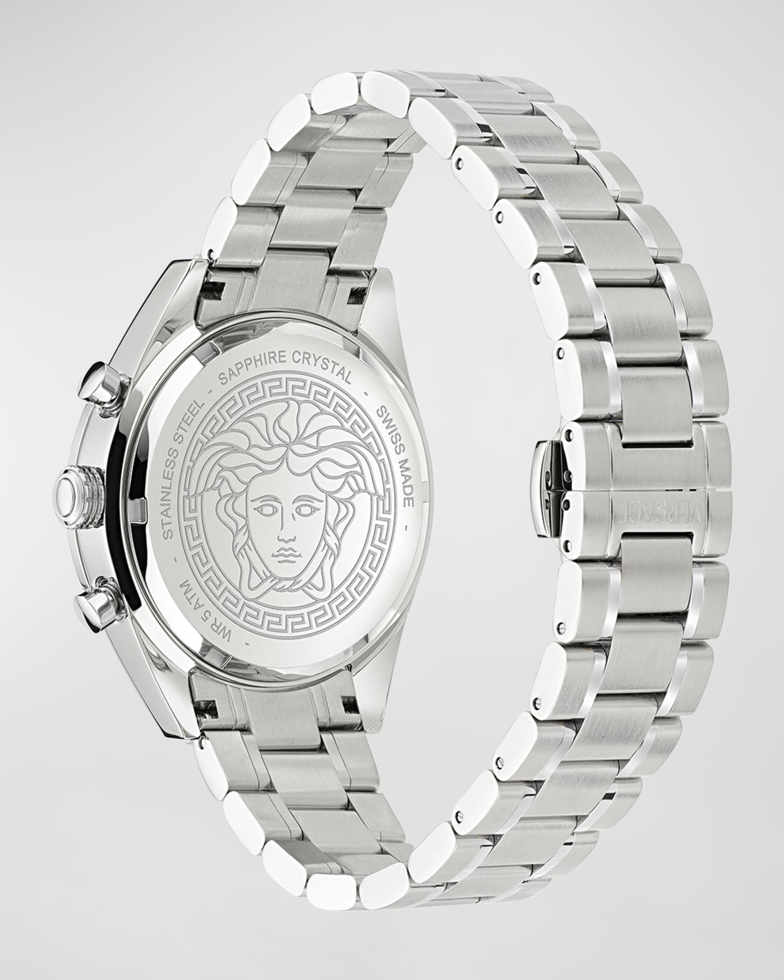 Versace watch silver sale