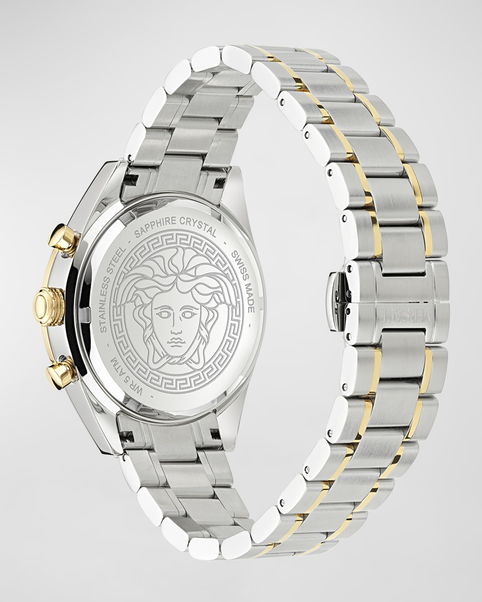 Versace Men's V-Code 41mm Two-Tone Chronograph Watch Versace Men's V-Code 41mm Two-Tone Chronograph Watch