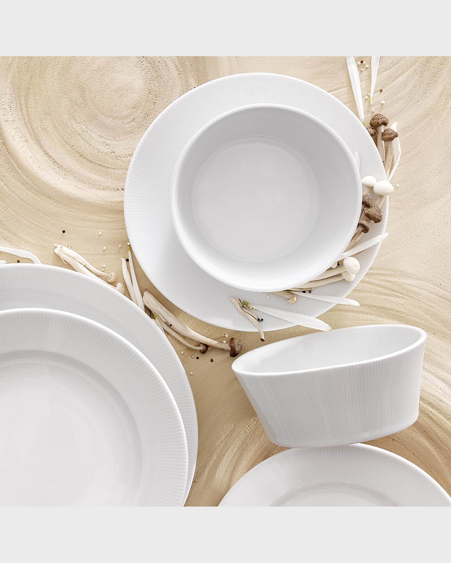 Eventail Set Of 4 Pinstripe Bowls - 6" 1