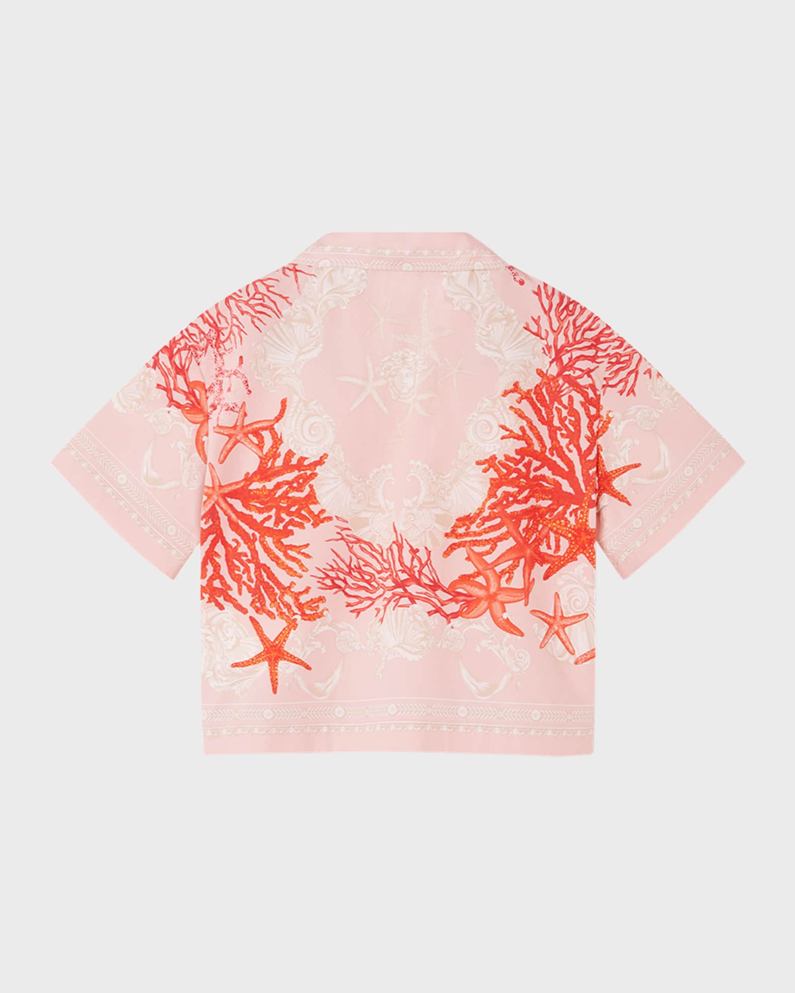 Girl's Starfish Barocco-Trim Button Down Shirt 1