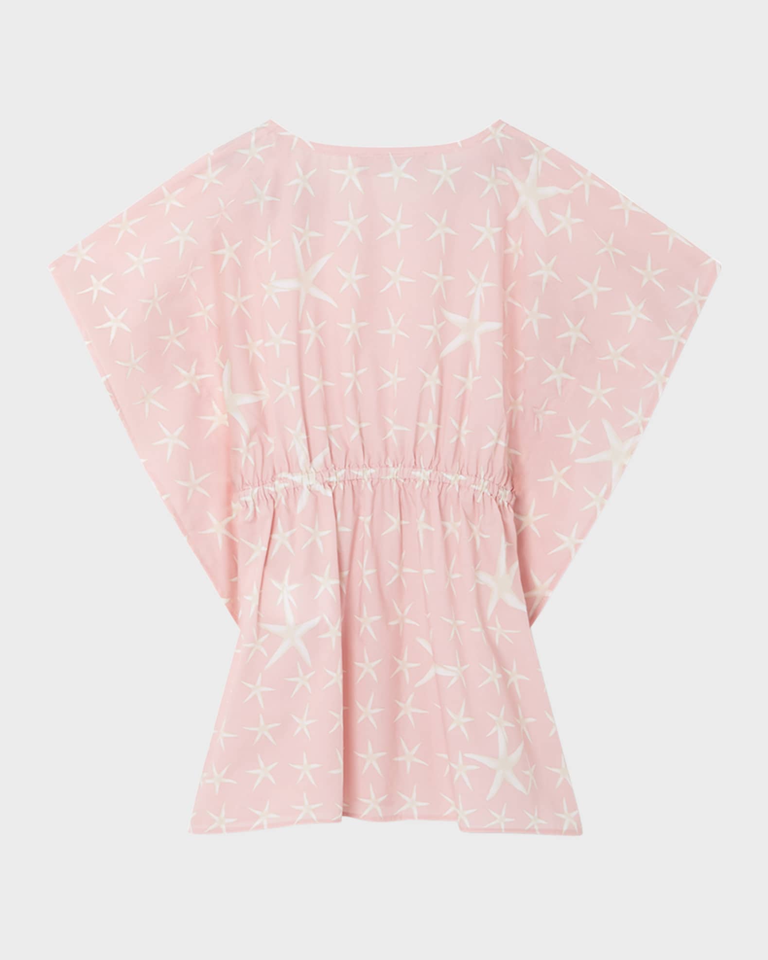 Girl's Starfish-Print Kaftan Coverup 1