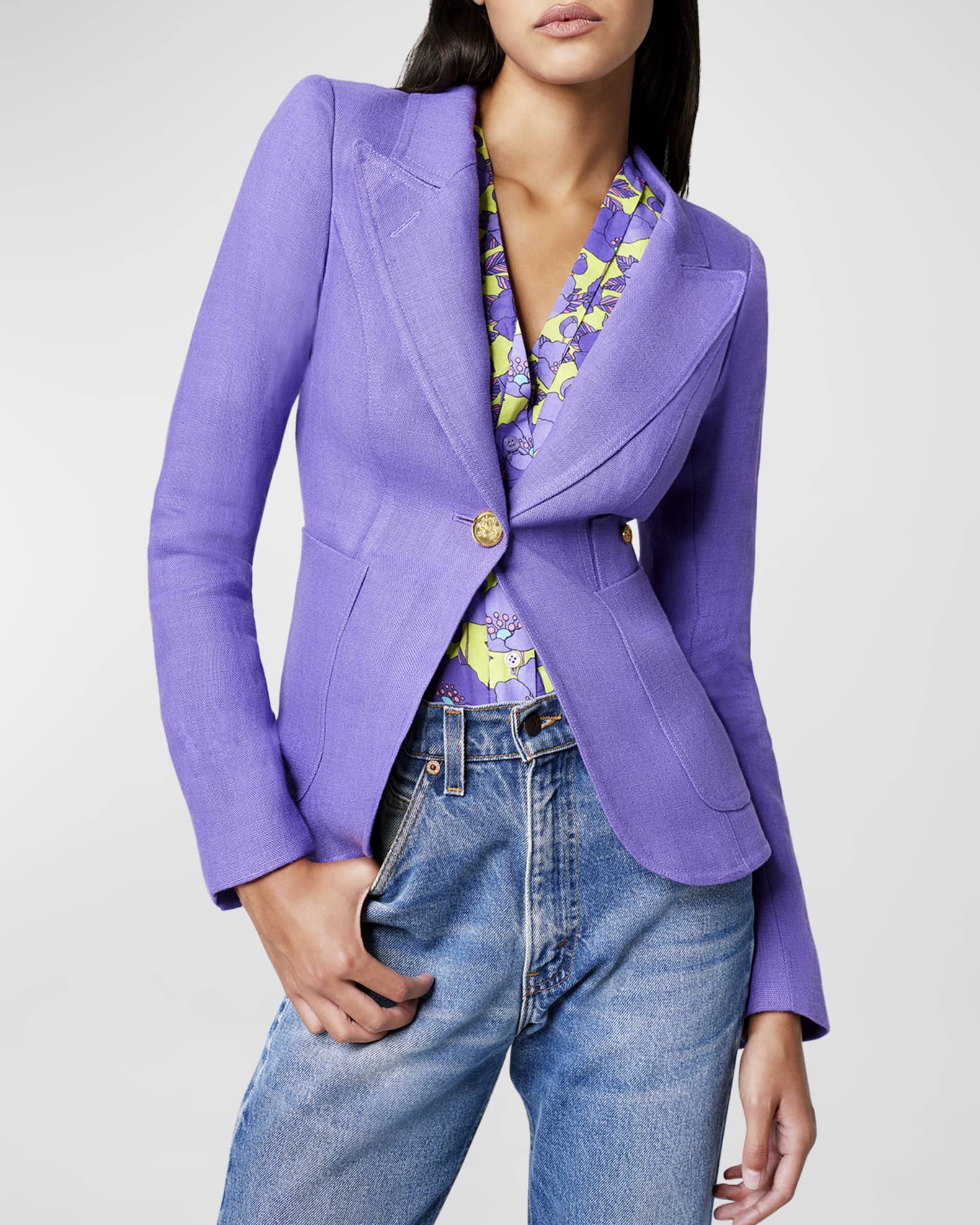 Smythe duchess blazer plum shop