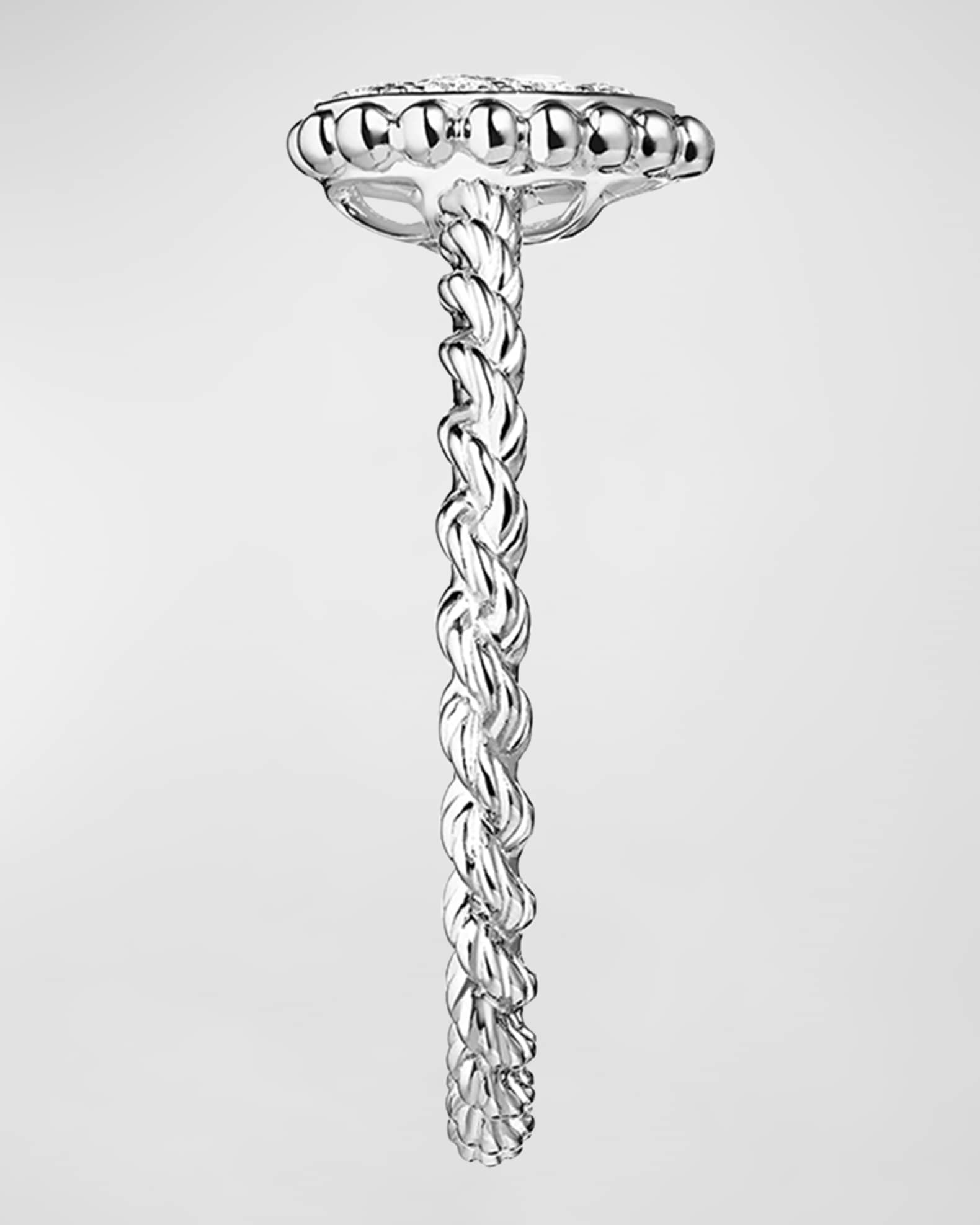 Serpent Bohème 18K White Gold Pave Diamond Ring 1