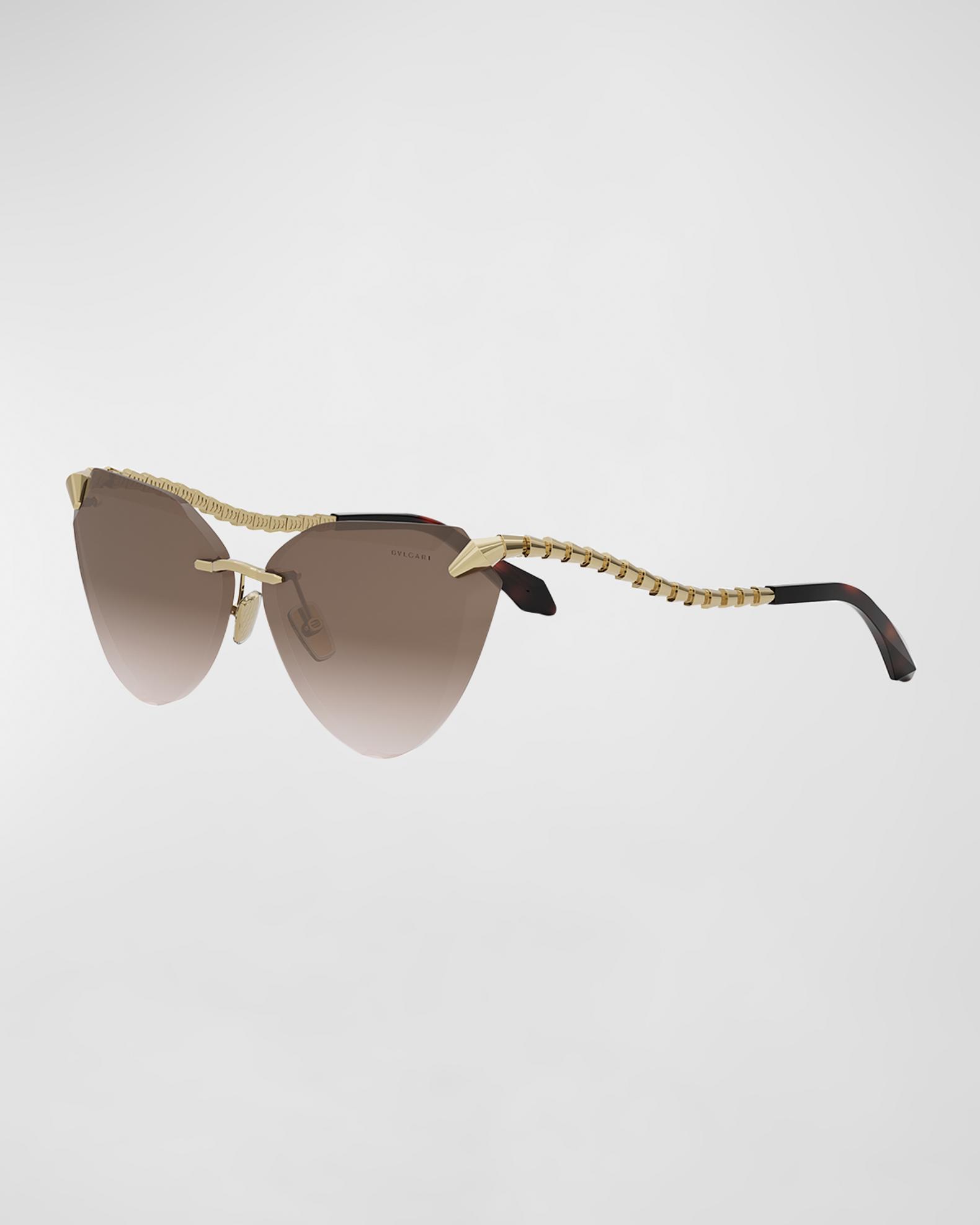 BVLGARI Serpenti Viper 65MM Cat-Eye Sunglasses Bvlgari Serpenti Viper BV40068I Oval Sunglasses | Fashion  main image 3