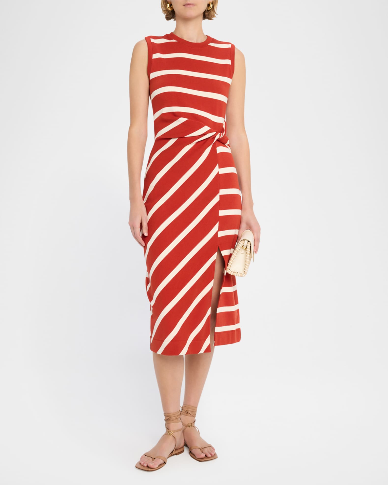 Cody Sleeveless Striped Midi Dress 1
