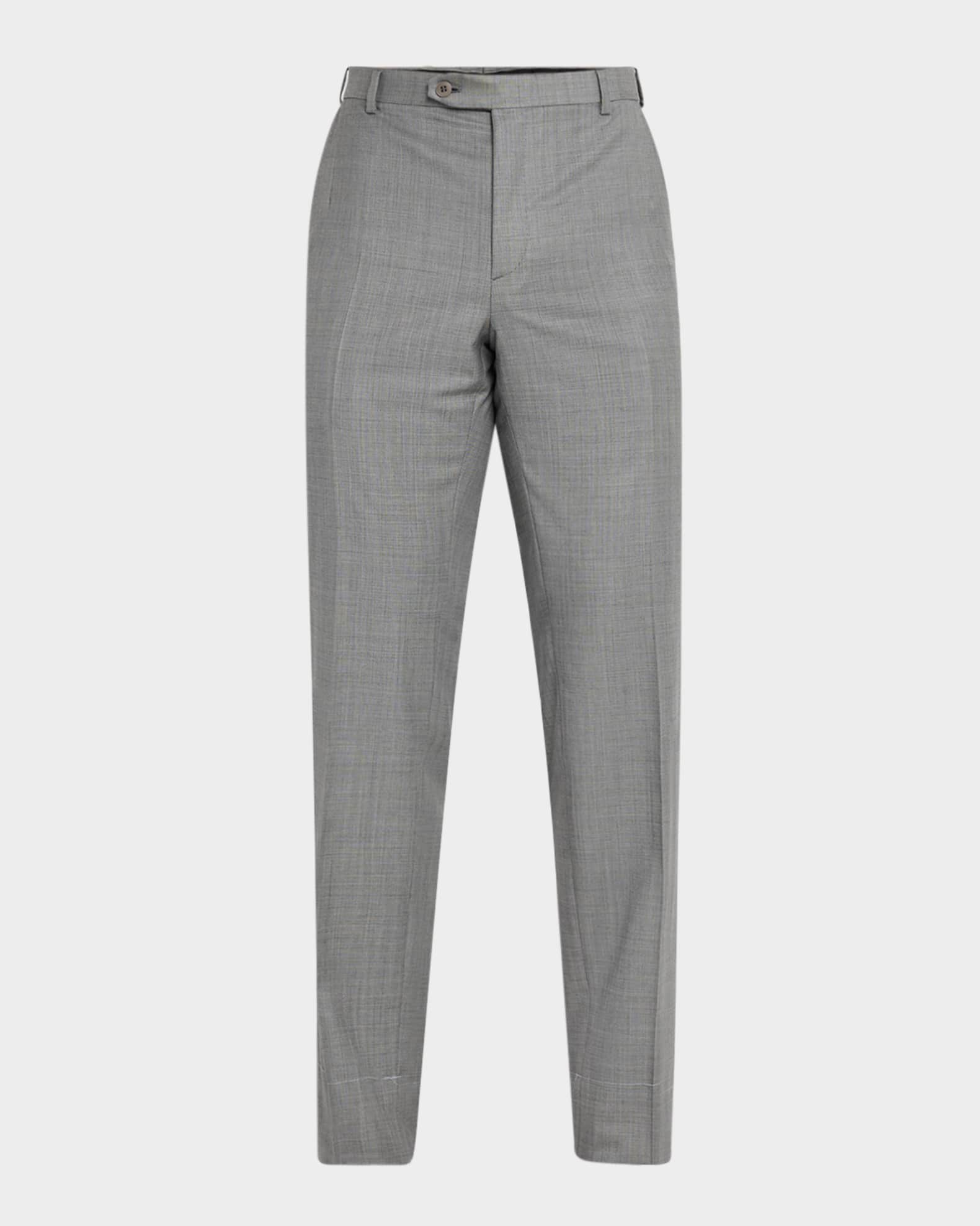 Men's Wool Sharkskin Pants 0