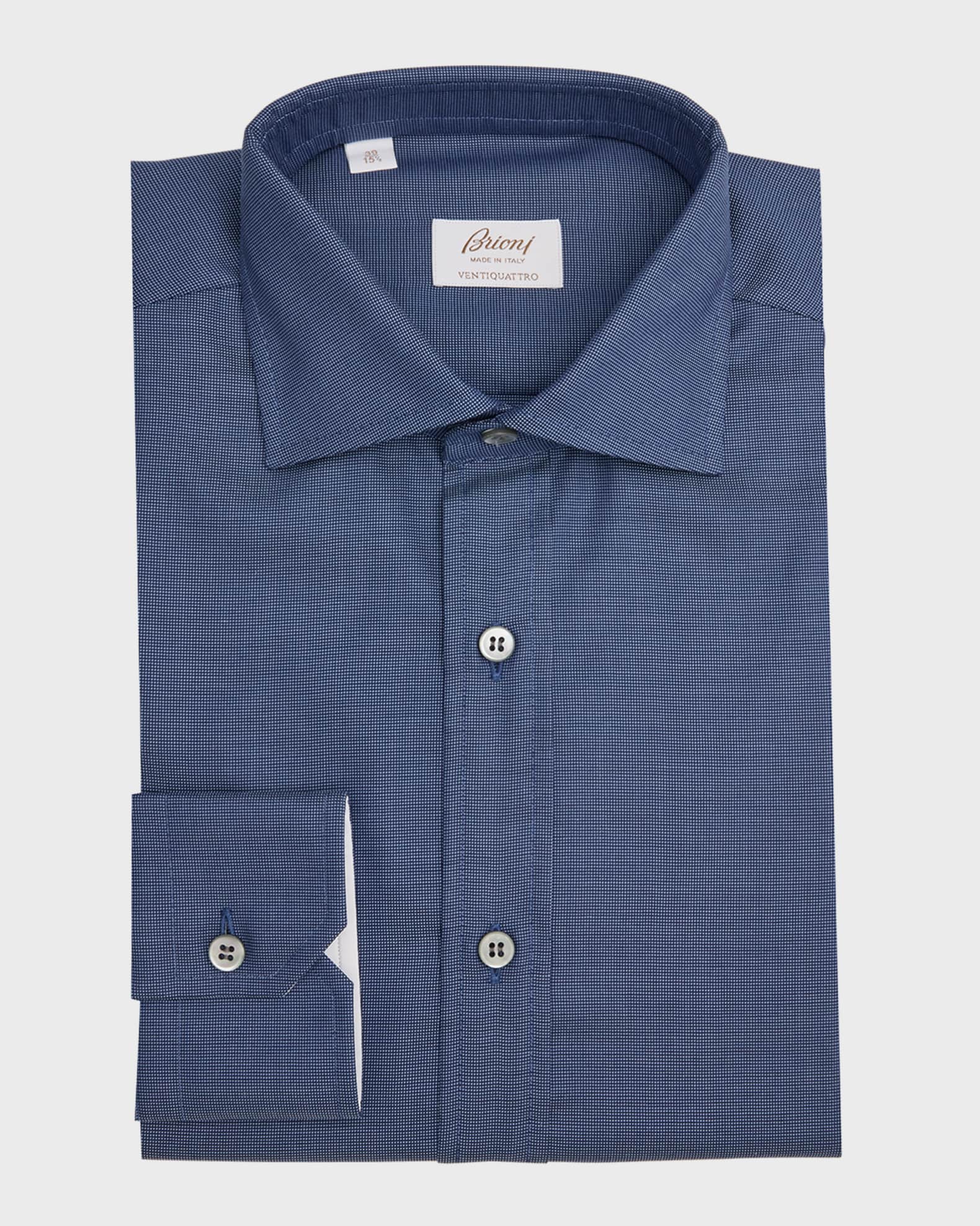 Men's Ventiquattro Tic Weave Dress Shirt 0