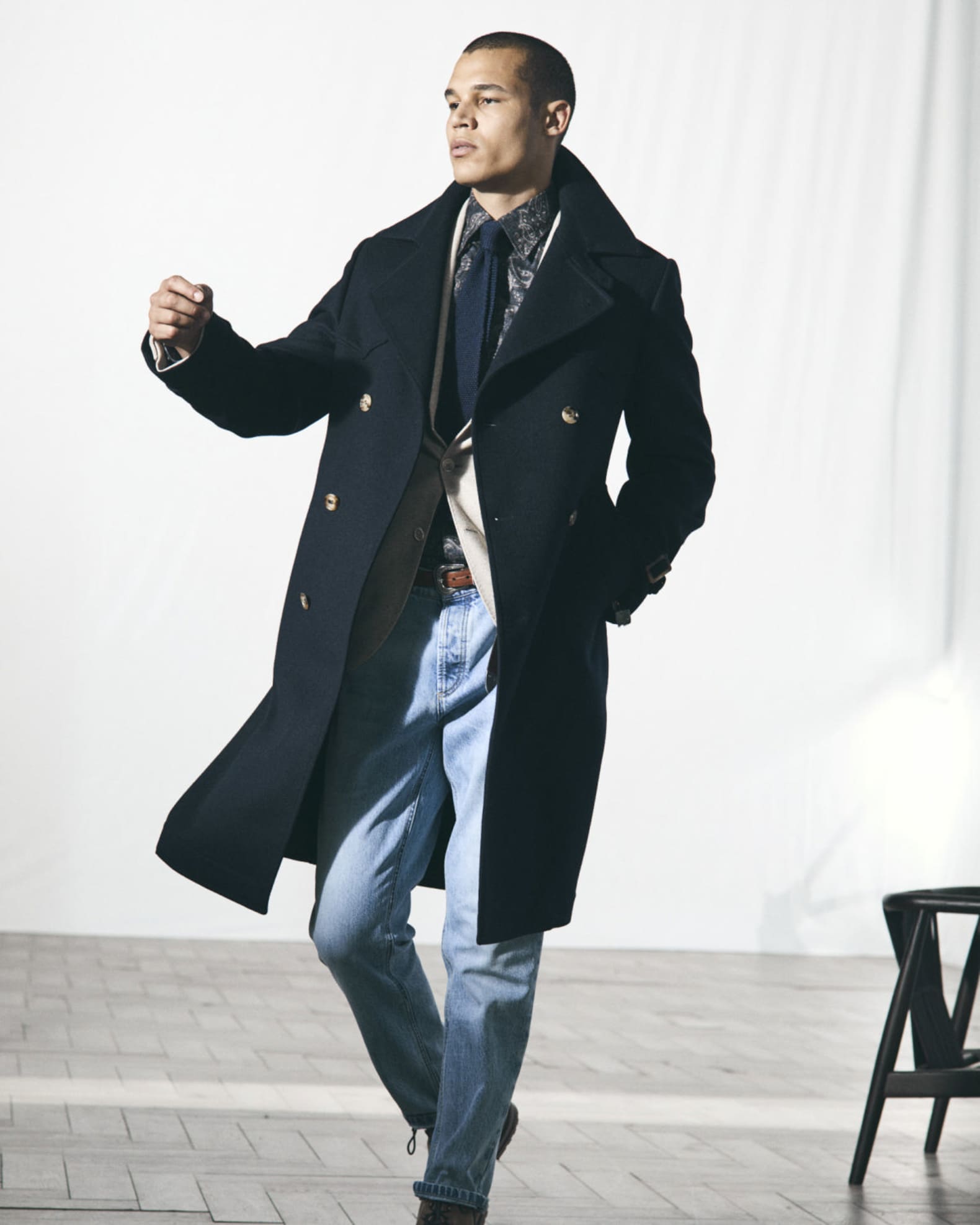デニム・ジーパン BRUNELLO CUCINELLI SS25 Jeans Monile (M0H81P5972 C1713) Brunello Cucinelli Greyscale Denim Iconic Fit Five Pocket