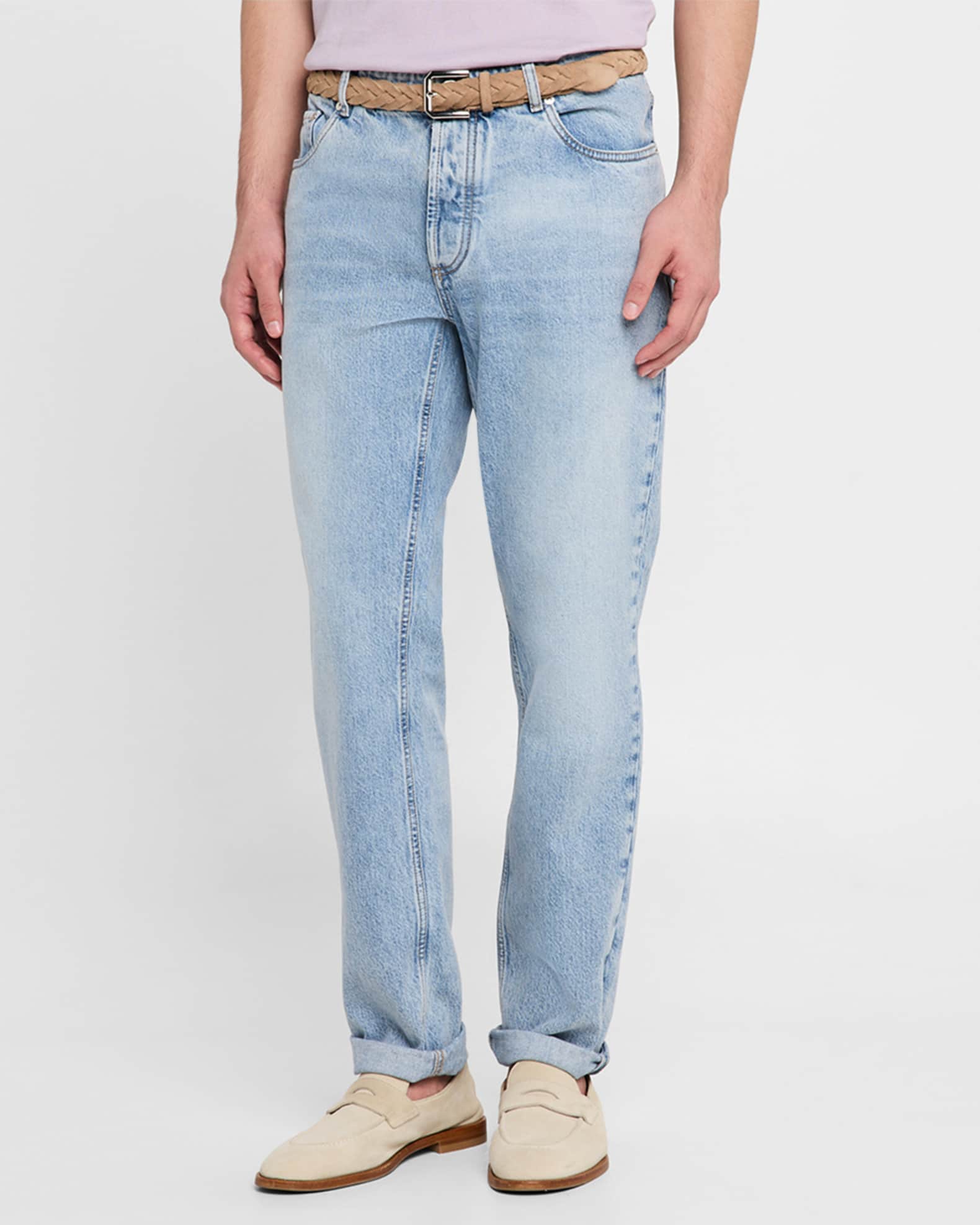 デニム・ジーパン BRUNELLO CUCINELLI 'Monile' denim jeans Blue MA095P5847 Brunello cucinelli 'monile' jeans available on julian