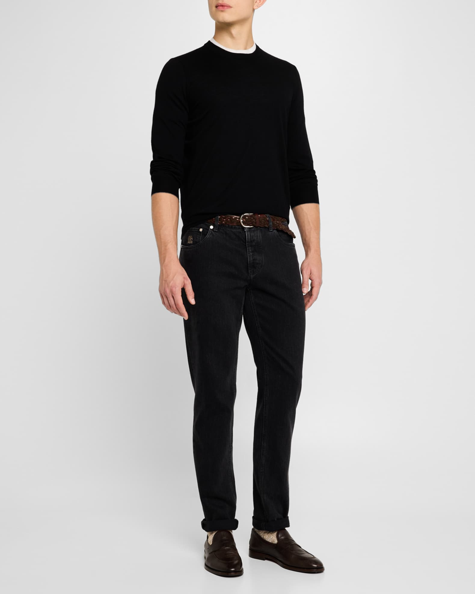 Men's Fine Gauge Crewneck Sweater 1