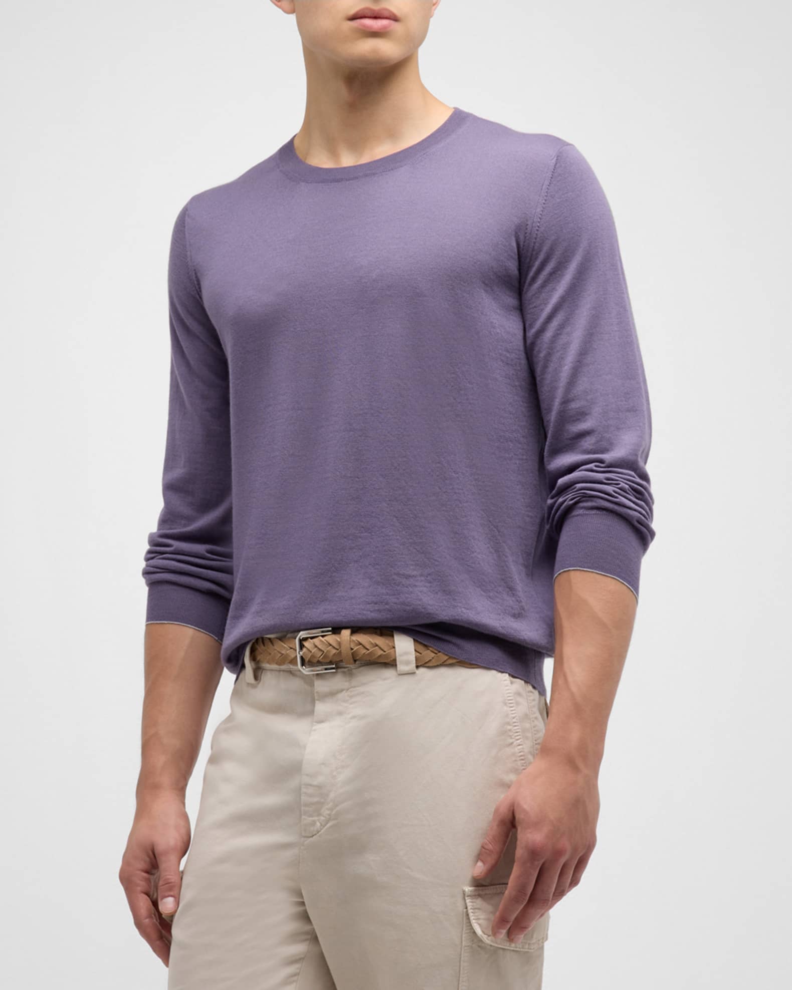 Brunello Cucinelli Kids fine-knit cashmere jumper - Purple