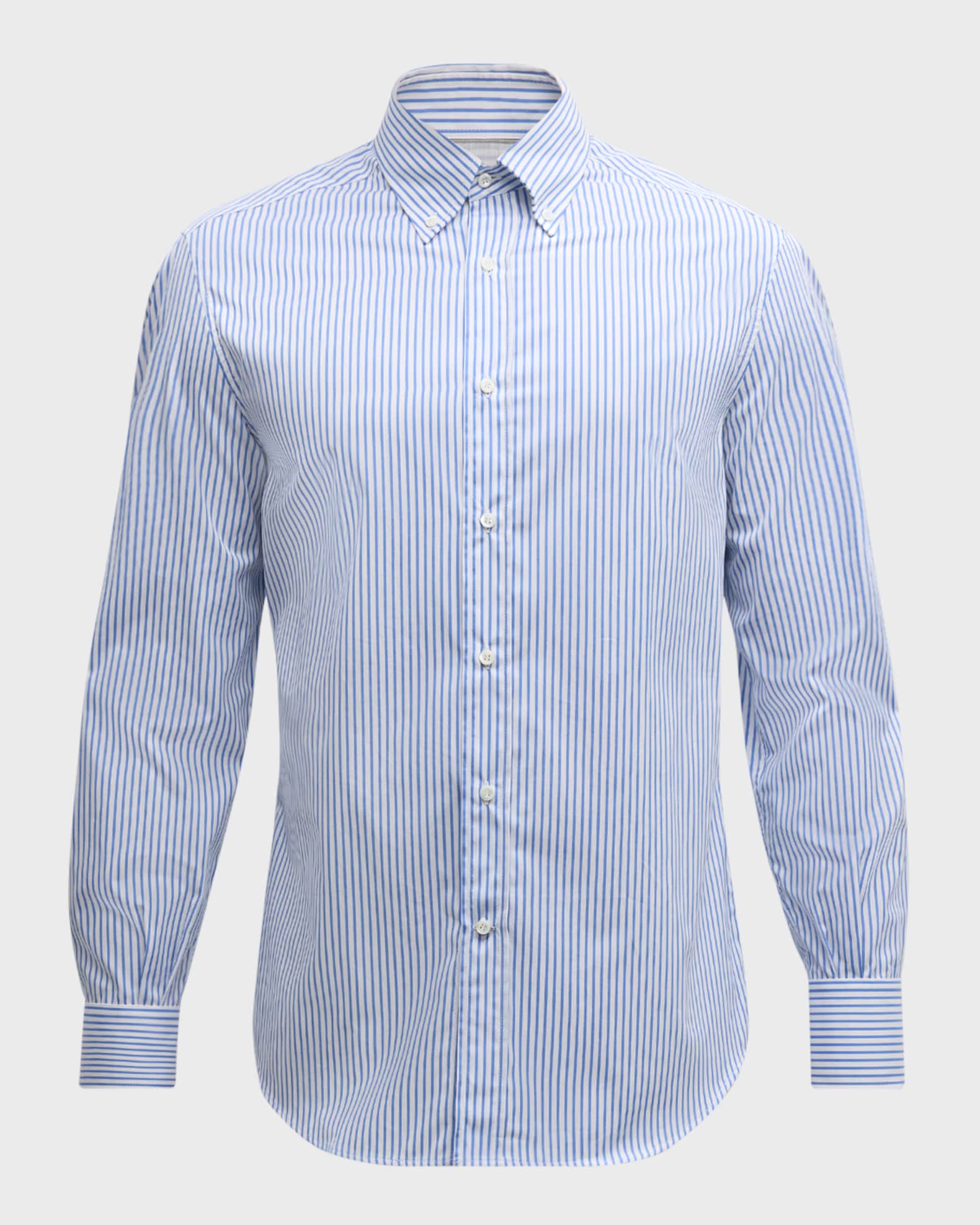 digneディニュpoplin shirt Z ZEGNA Dress Shirt White Diamond Print Poplin Cotton Size