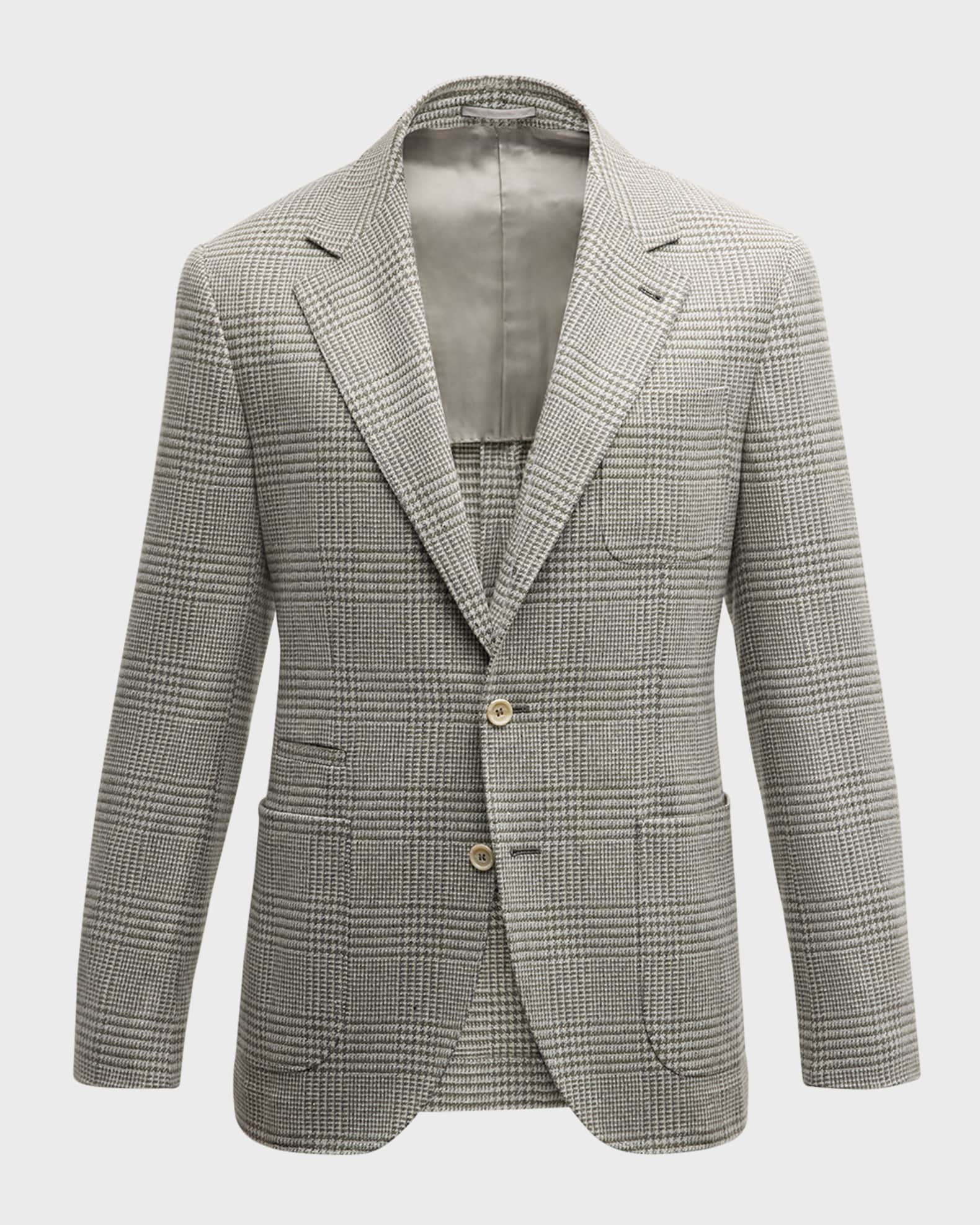 Men's Glen Check Two-Button Sport Coat