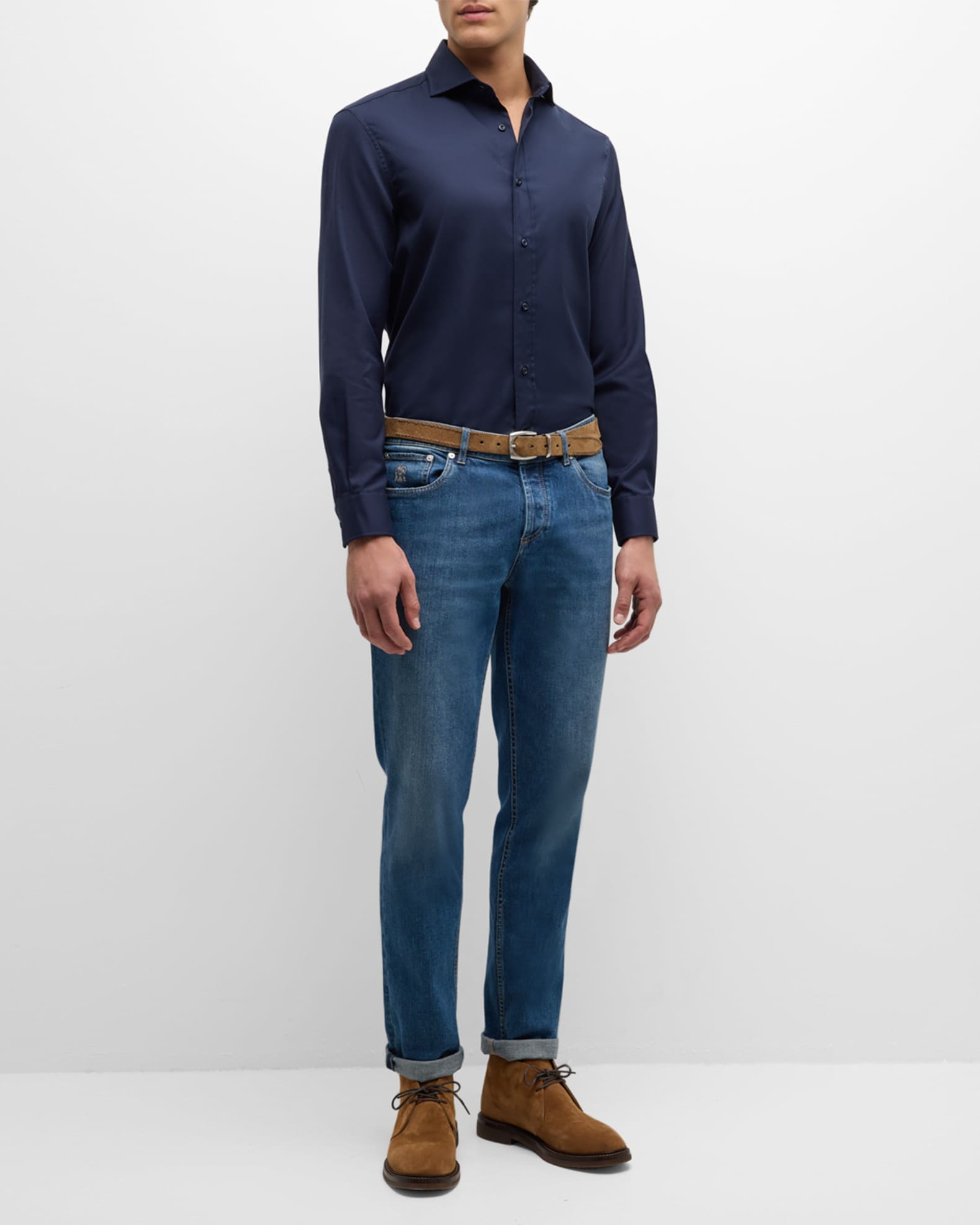 Men's Cotton Twill Sport Shirt 1