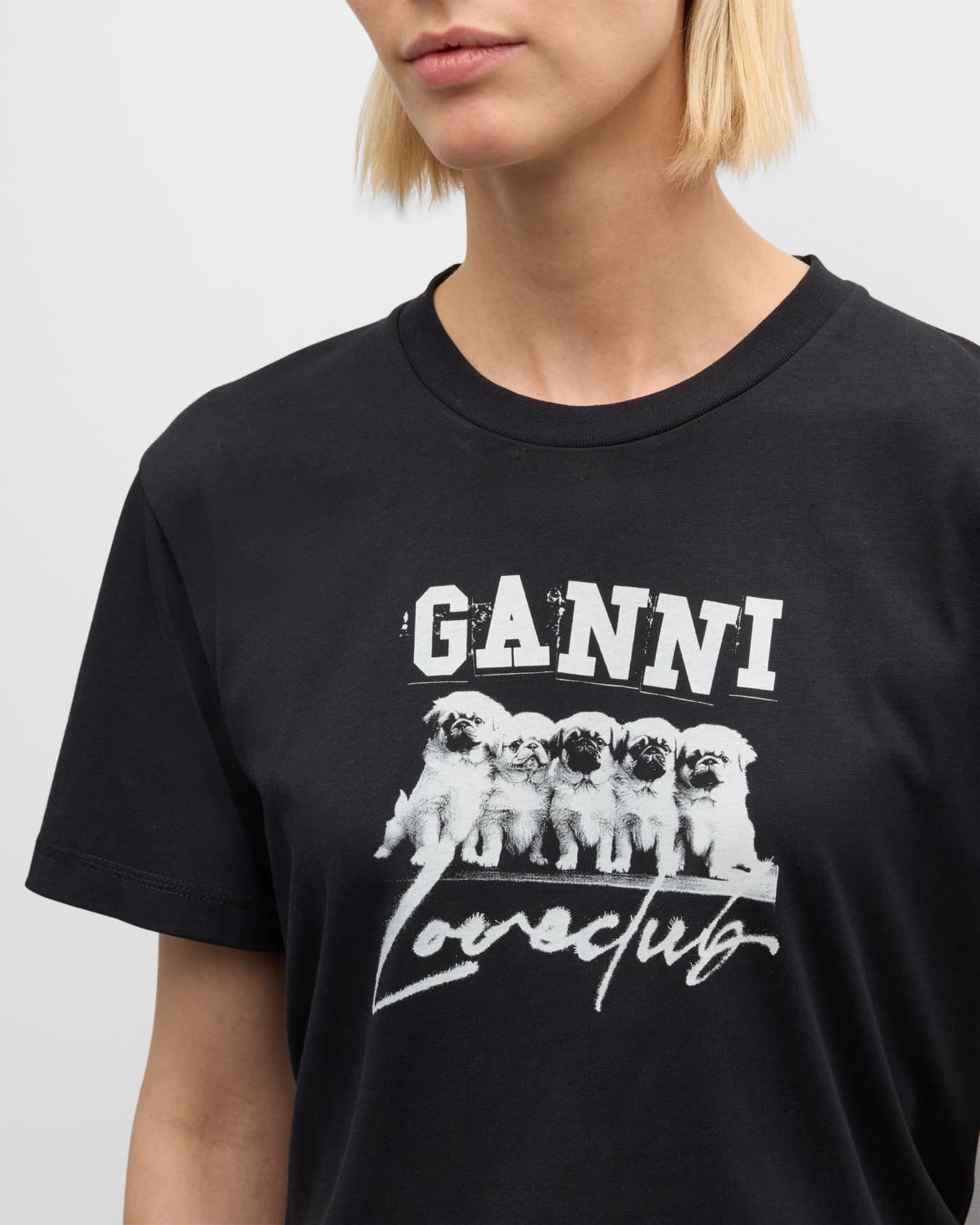 GANNI - Woman - Black - T-shirt
