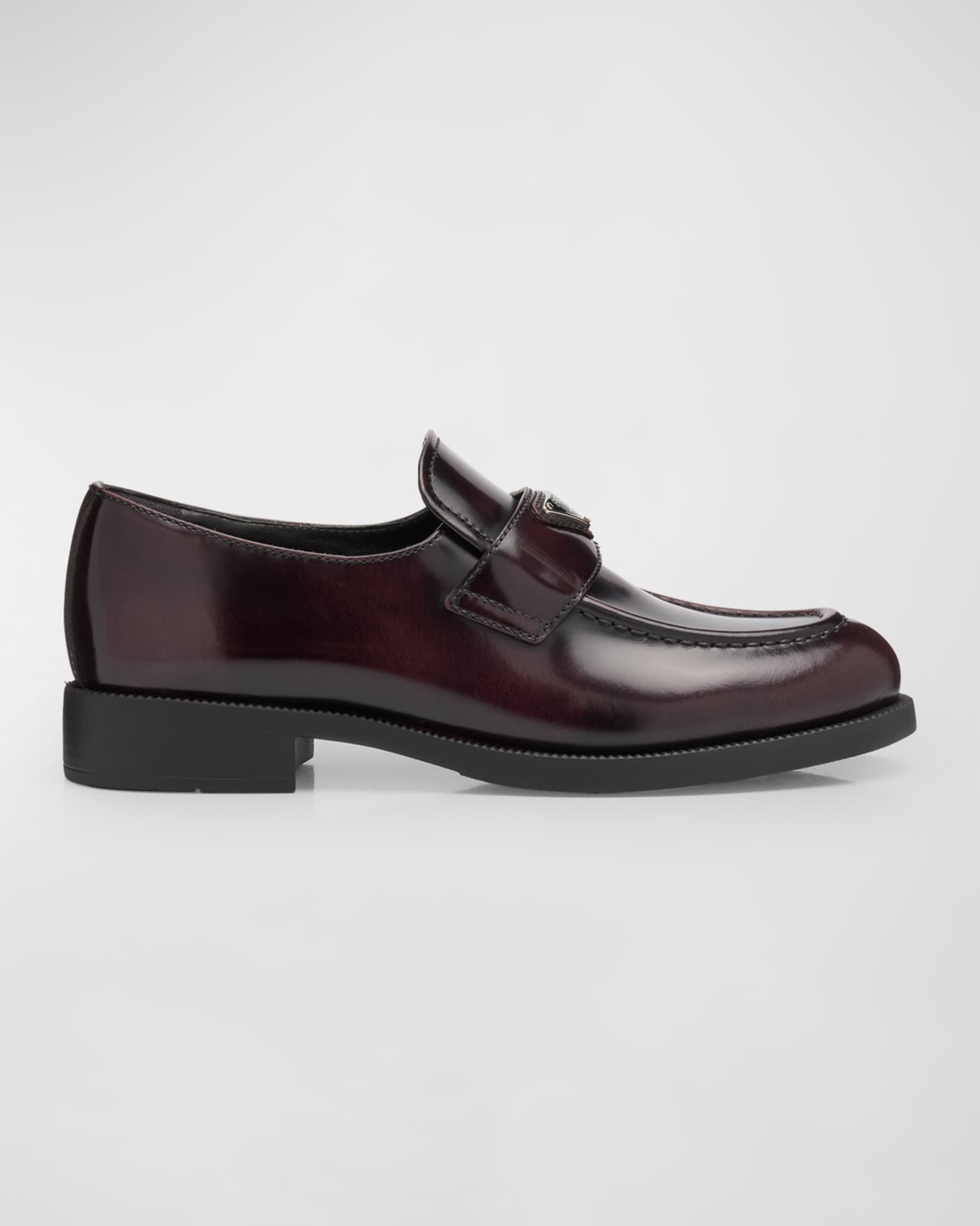 Leather Logo Slip-On Loafers 0