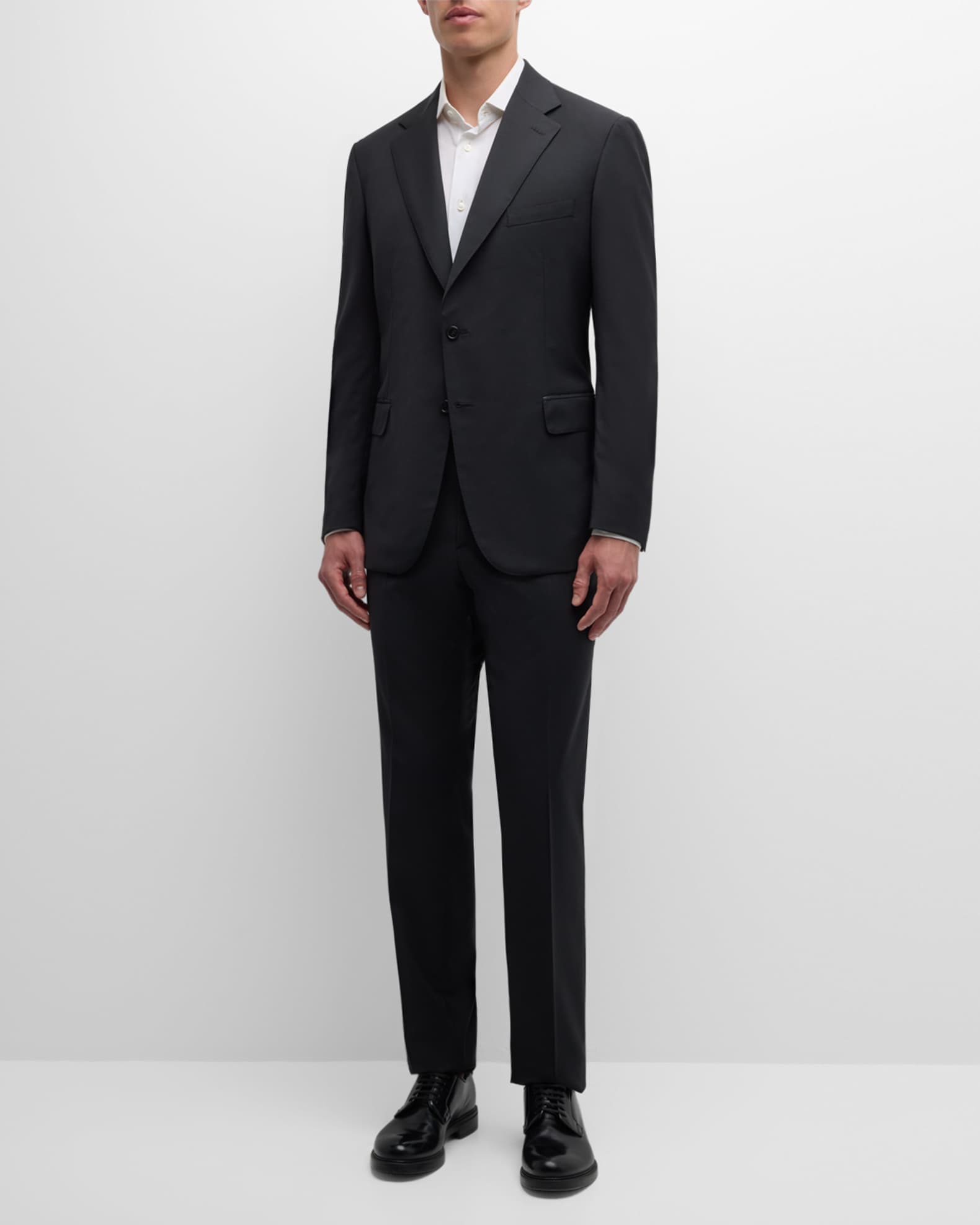 Brioni Men's Tonal Stripe Stretch Wool Suit | Neiman Marcus