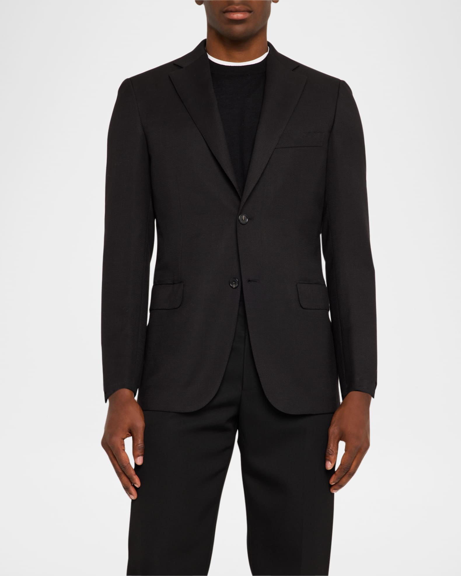 Brioni Men's Textured Wool Blazer Neiman Marcus