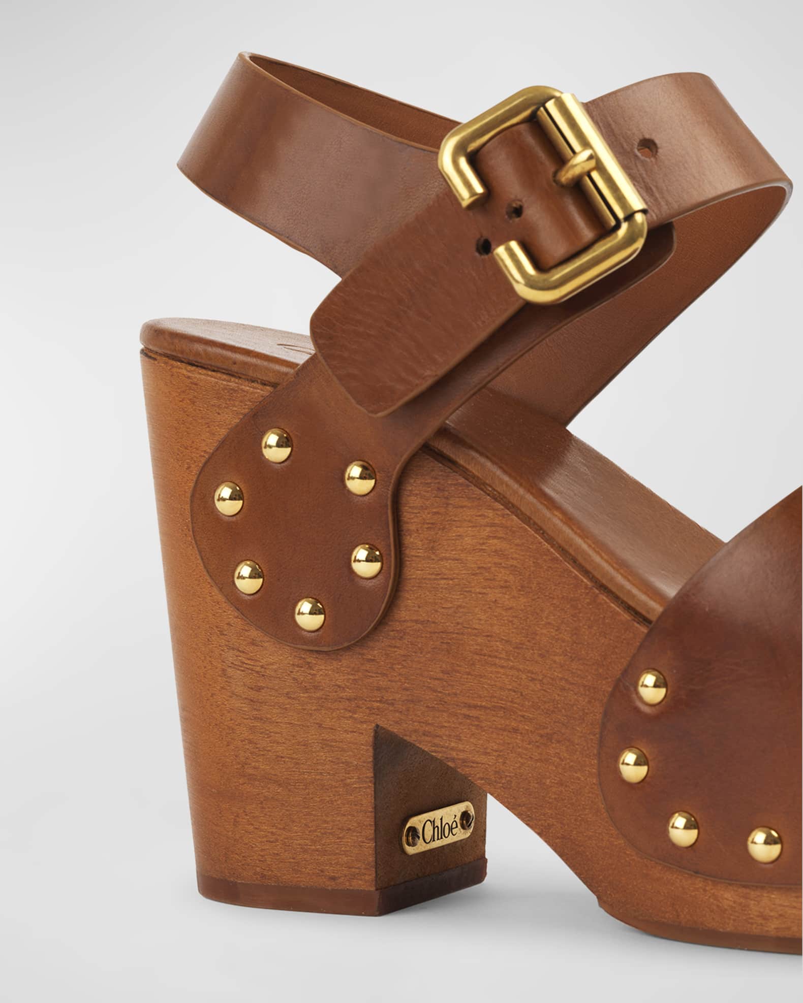 【Chloe】Jeannette ヒールサンダル Chloé Jeannette Wedge Clog in Black | Chloé US